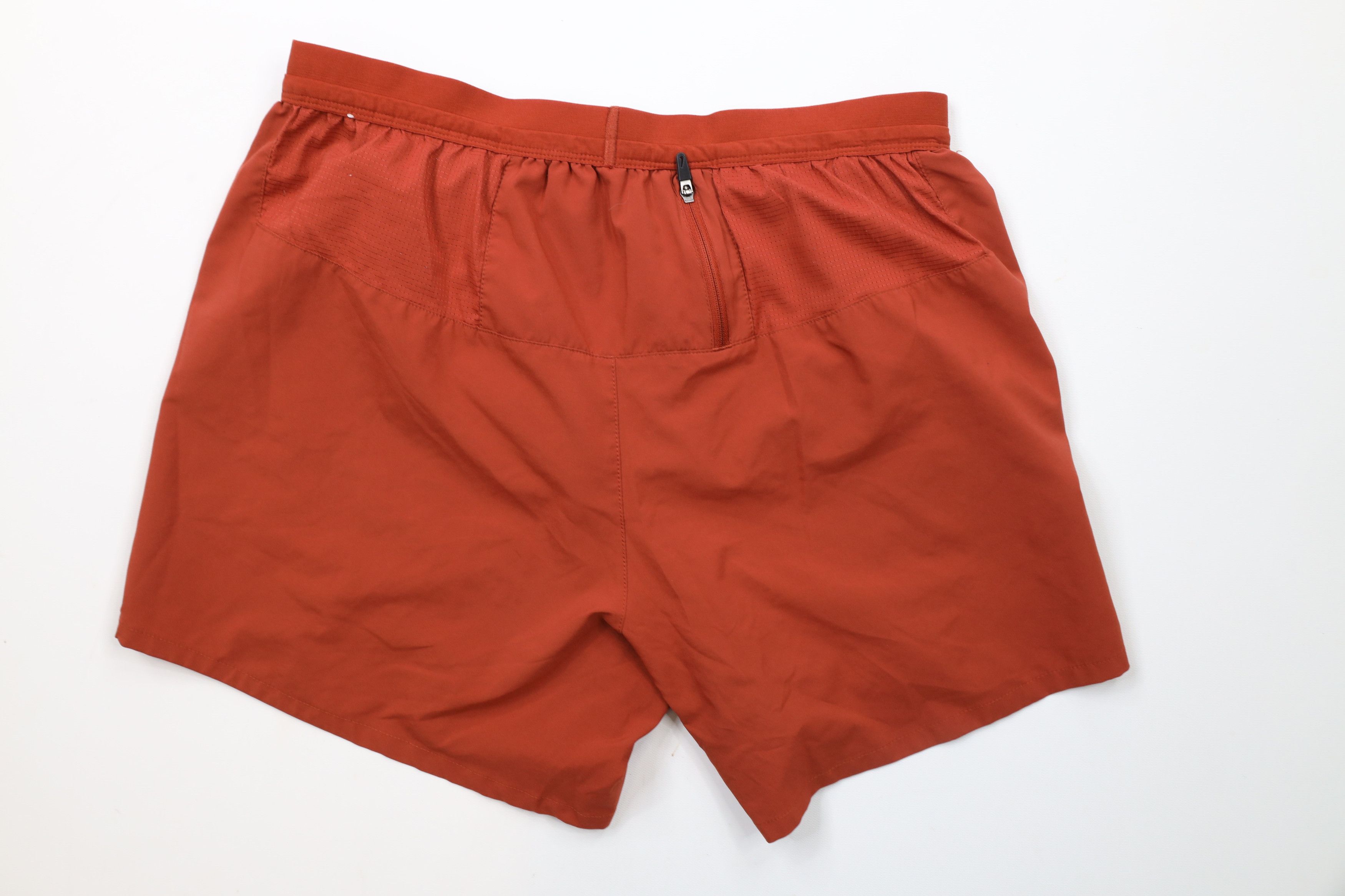 Nike × Vintage Nike Running Swoosh 5" Lined Stride Running Shorts Orange Size US 32 / EU 48 - 8 Thumbnail