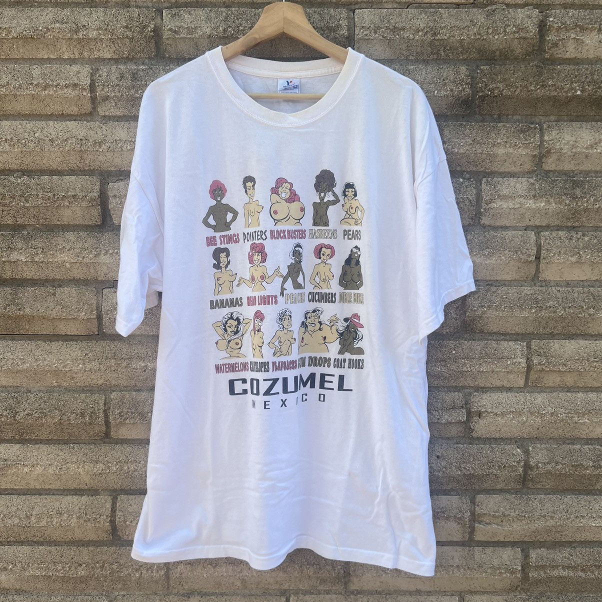 Vintage Vintage Cozumel Mexico Breast Boob Sex Nude Humor shirt XXL Size US XXL / EU 58 / 5 - 1 Thumbnail