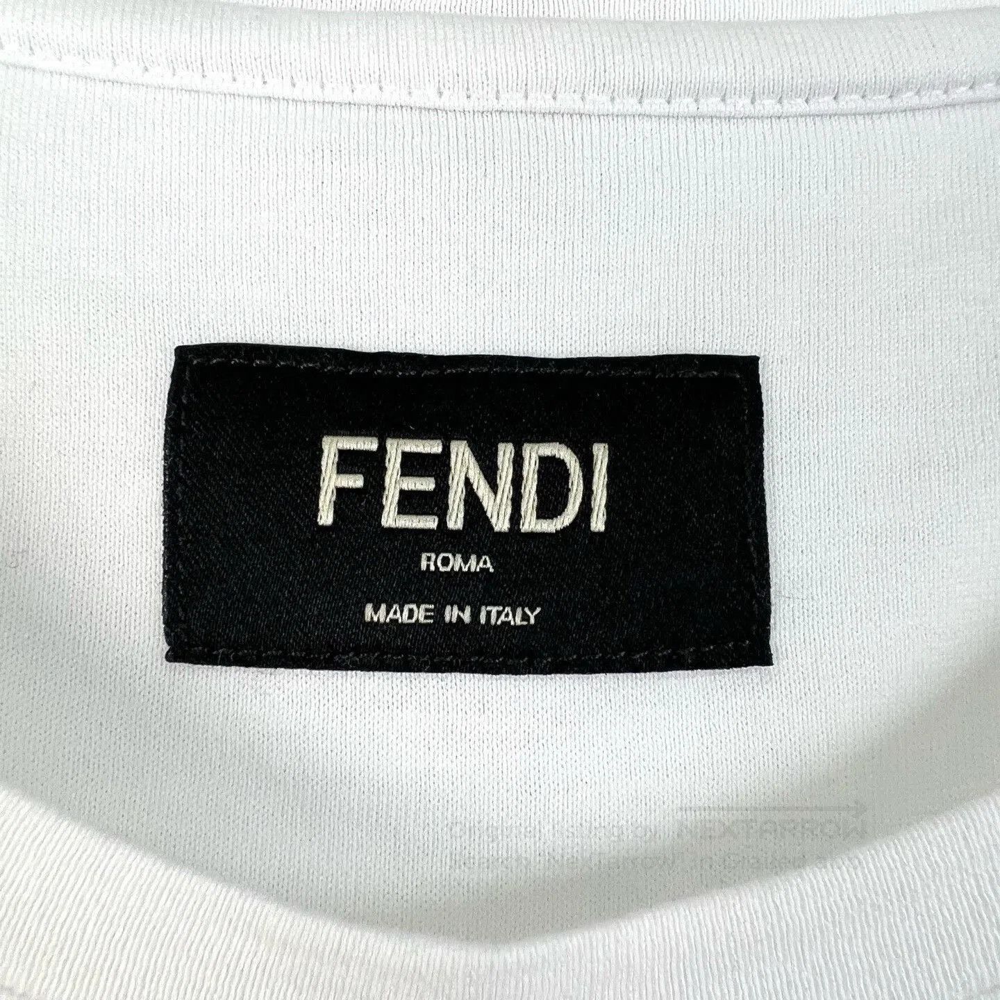 Fendi Fendi White Letter Embroidery Short-Sleeve T-Shirt. Size S / US 4 / IT 40 - 4 Thumbnail