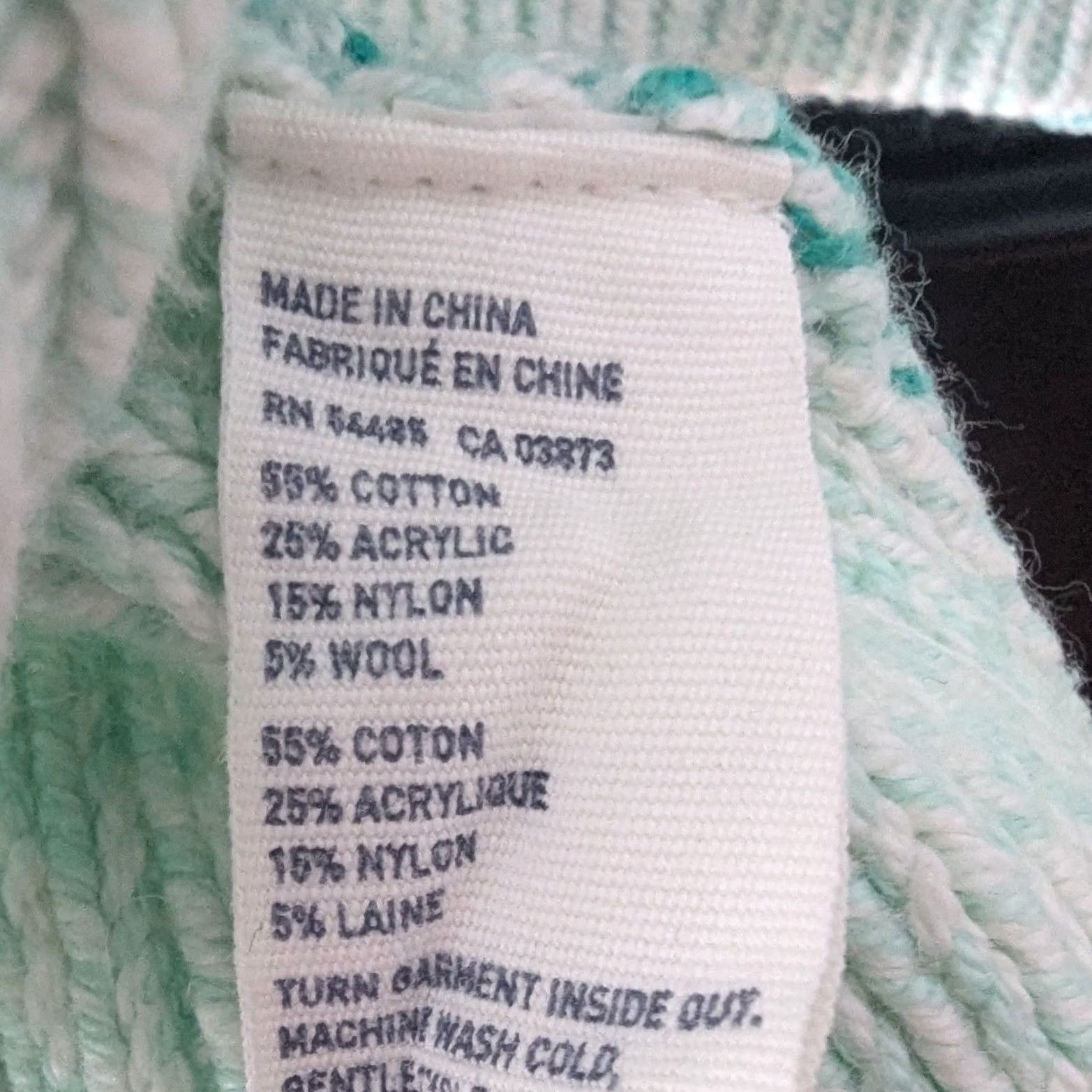 American Eagle Outfitters American Eagle Outfitters Sweater Womens L Mint Green Cable Knit Marled Coastal Pullover Raglan Open-Knit Size L / US 10 / IT 46 - 5 Thumbnail