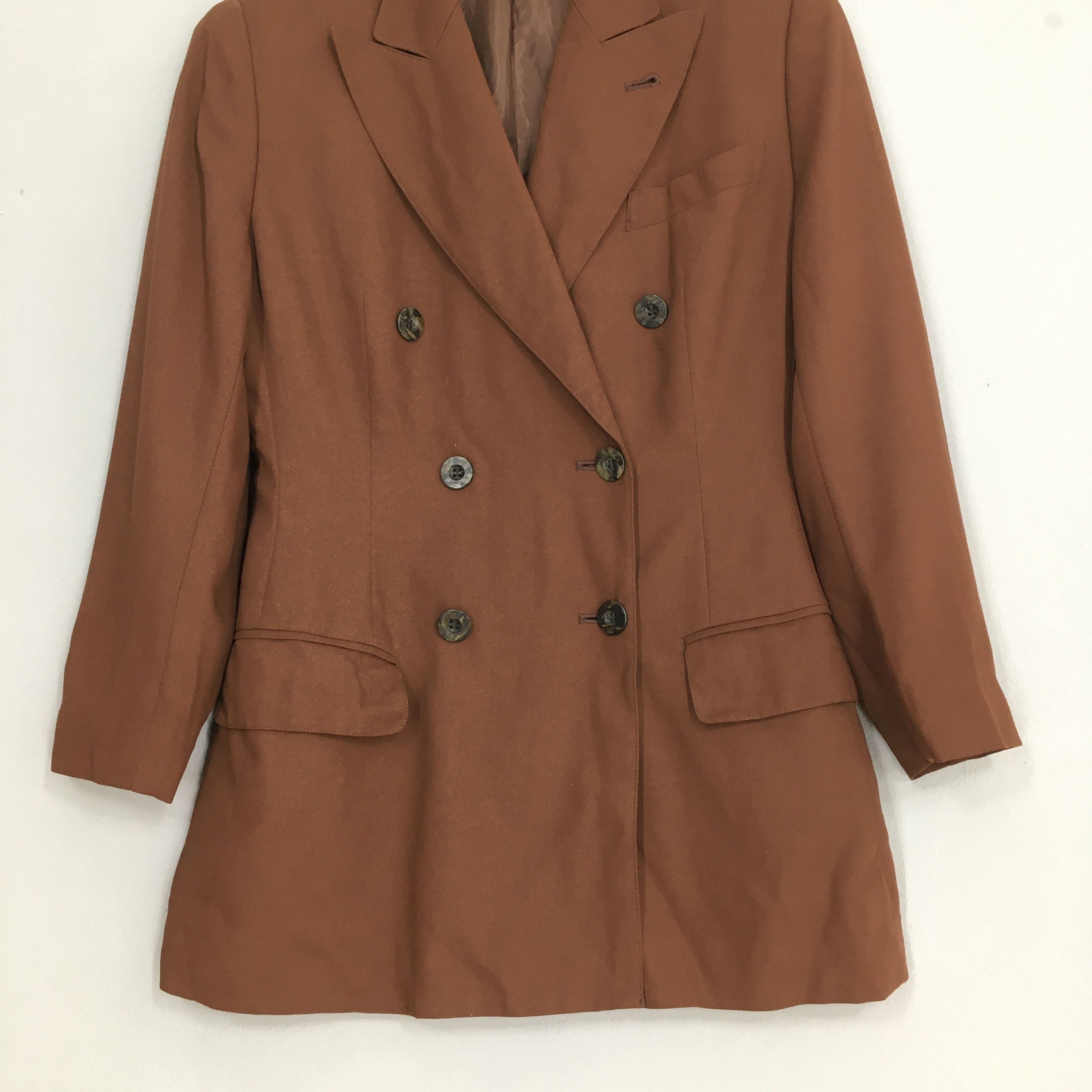 Designer × Jean Paul Gaultier × Vintage Junior Gaultier Brown Casual Blazer Women Jacket Small Size S / US 4 / IT 40 - 3 Thumbnail