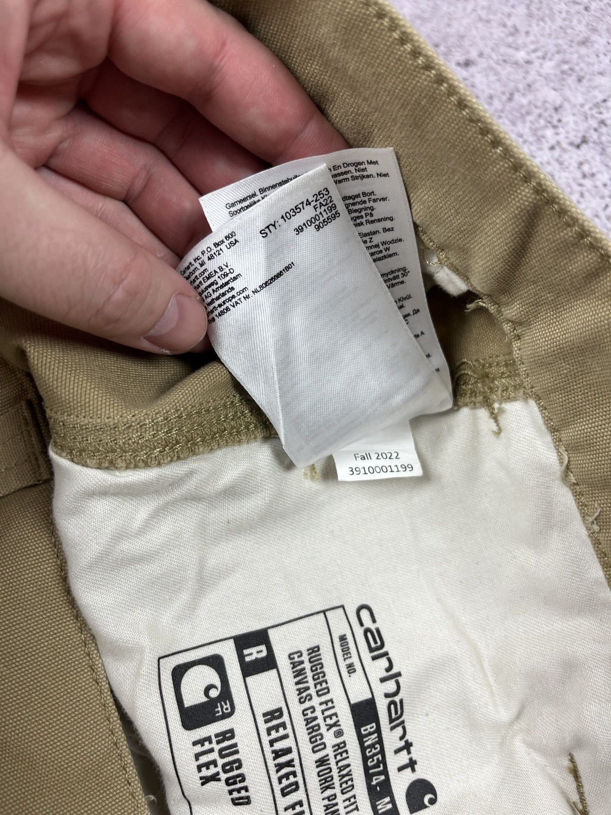Carhartt Carhartt Canvas Cargo Work Pants Size US 34 / EU 50 - 8 Thumbnail