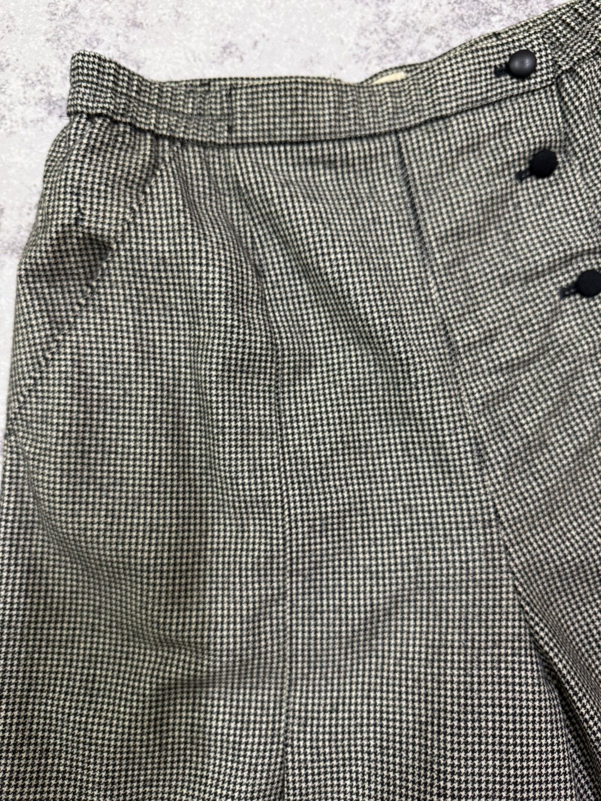 Ellesse Vintage Ellesse Golf Wide Leg Plated Wool Short Pants Size 26" / US 2 / IT 38 - 5 Thumbnail