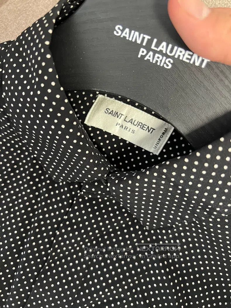 Saint Laurent Paris Saint Laurent Paris Polka Dot Shirt Size XS / US 0-2 / IT 36-38 - 2 Thumbnail