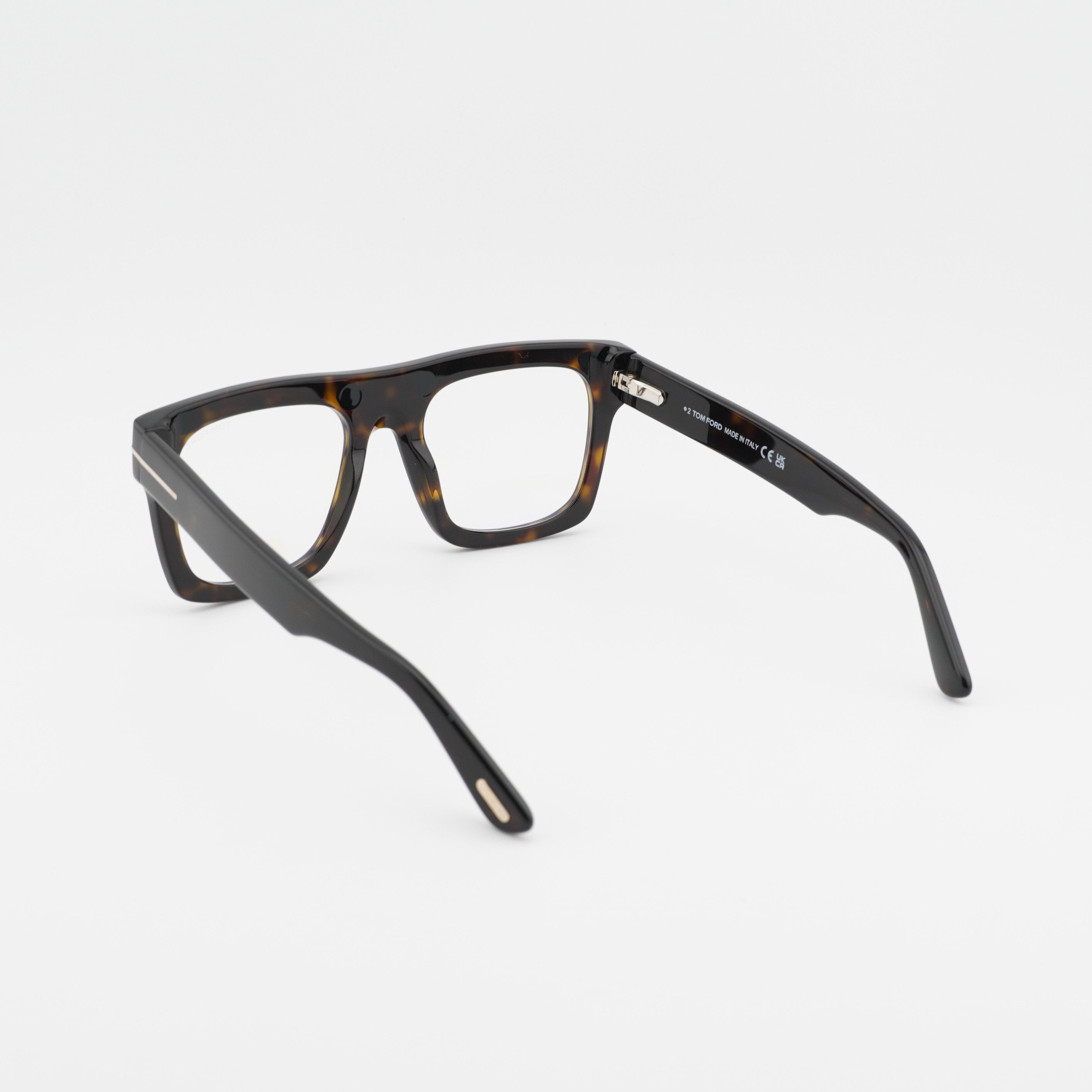Tom Ford Tom Ford FT6068-B 052 Eyeglasses Havana 53mm Square Frame Size ONE SIZE - 3 Thumbnail