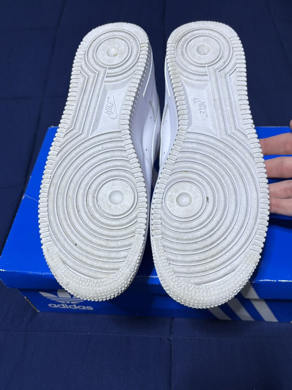 Nike Supreme x Air Force 1 Low Box Logo White 2020 Size 8 Size US 8 / EU 41 - 5 Thumbnail