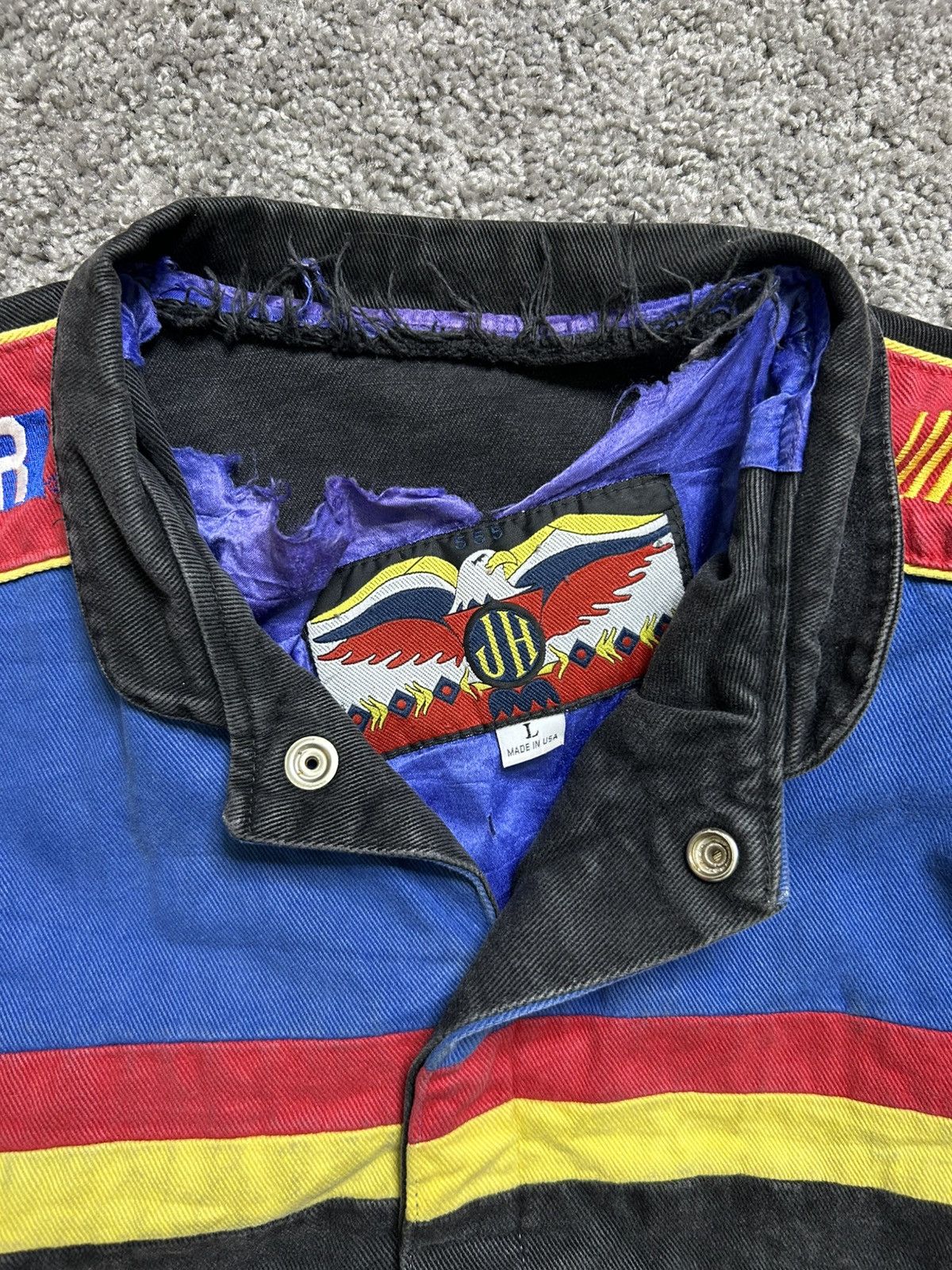 Jeff Hamilton Vintage 90s Jeff Hamilton NASCAR Racing Jacket Made in USA Size US L / EU 52-54 / 3 - 7 Thumbnail