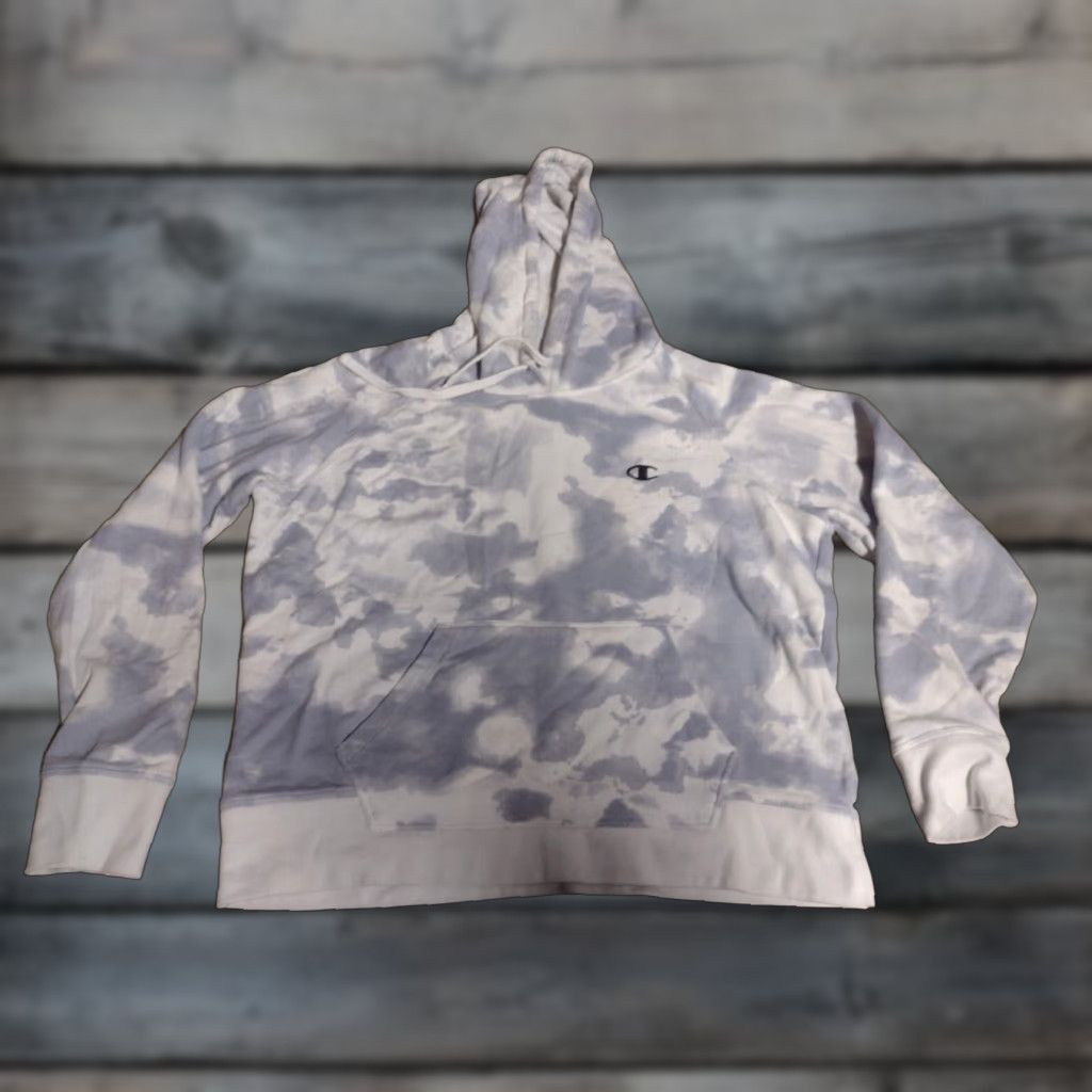 Champion Champion Hoodie Women’s Large Purple Cap Sleeve Pullover Sweatshirt 100% Cotton Size L / US 10 / IT 46 - 1 Thumbnail