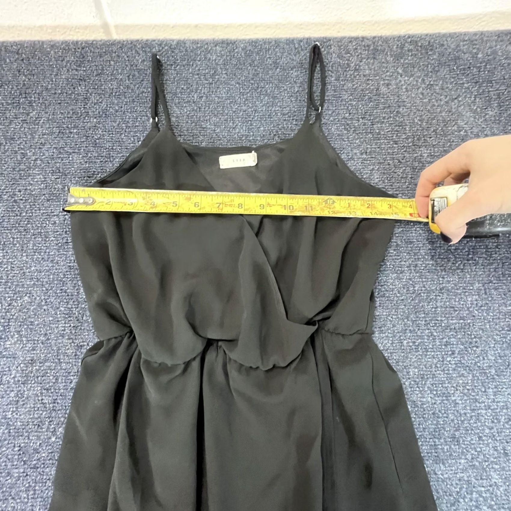 Vintage Lush Dress Womens Small Black Sleeveless Maxi Wrap Overlay Elegant Evening Gown Size S / US 4 / IT 40 - 3 Thumbnail
