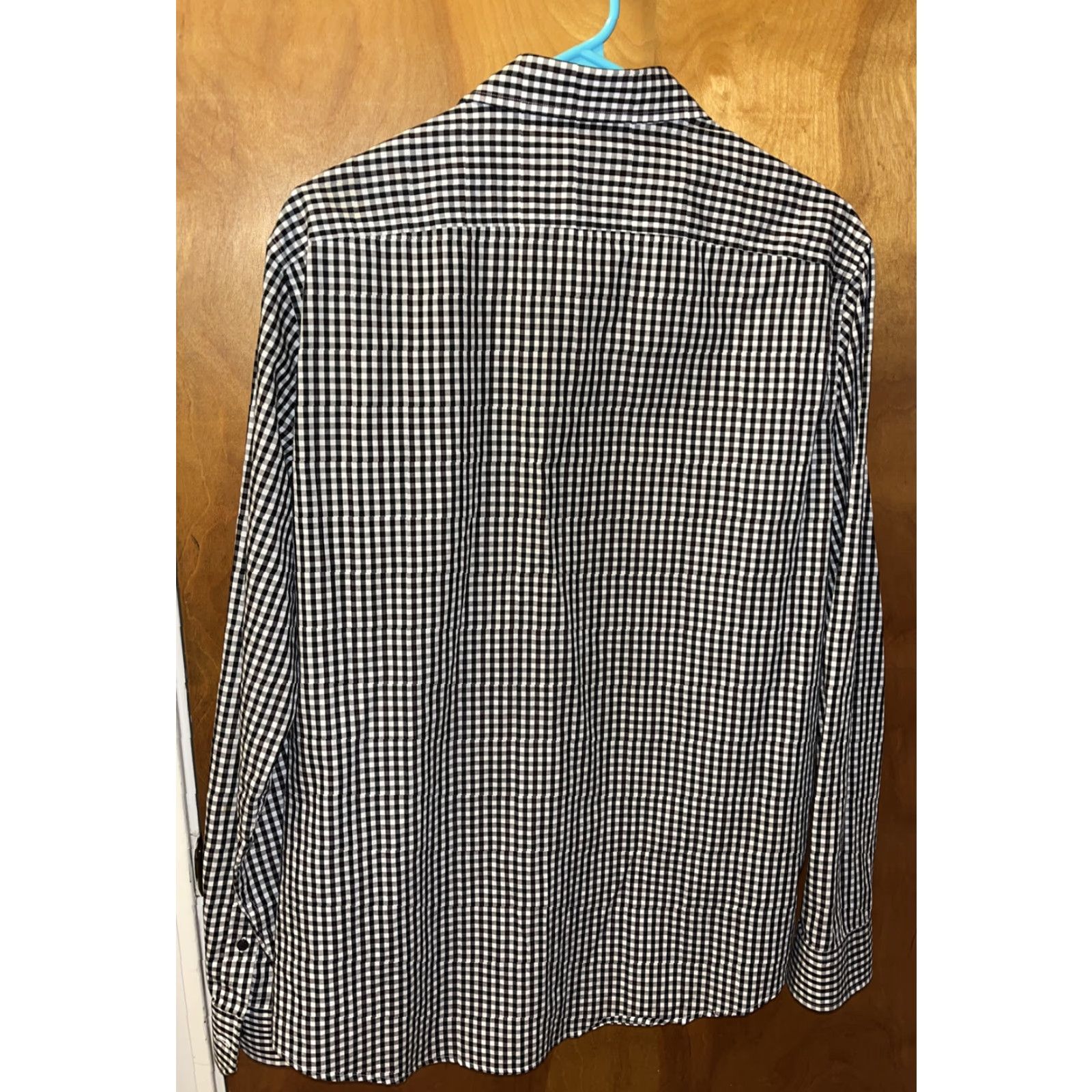 Michael Kors Michael Kors Long Sleeve Button-Down Shirt Men Large Black White Red Plaid Cotton Christmas Classic Size US L / EU 52-54 / 3 - 4 Thumbnail