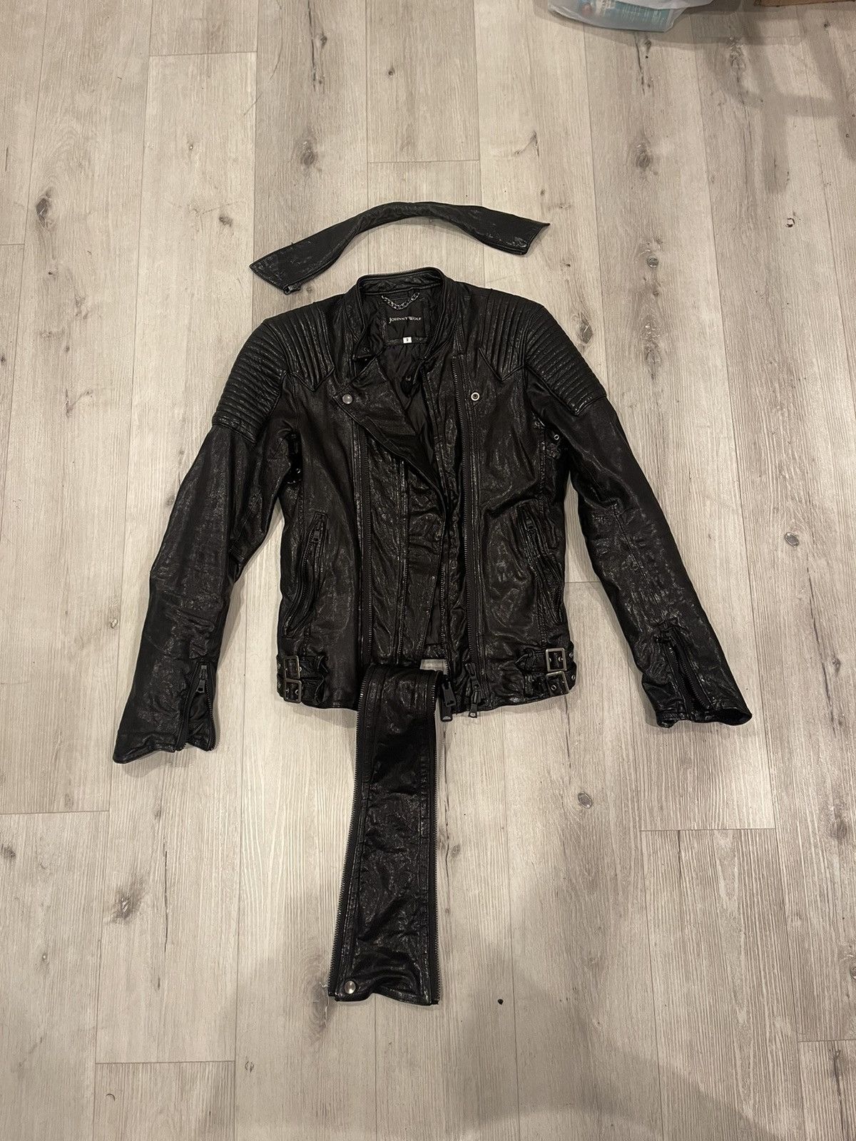 jonny wolf goat leather rider jacket