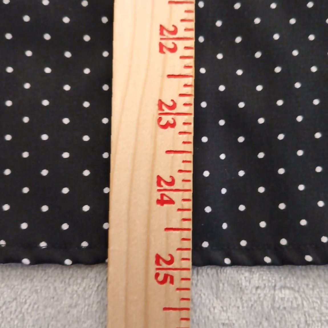 Vintage Notations Petite Shirt Womens PM Black Polka Dot Long Sleeve Button-Up Collared Pocketed NM Size M / US 6-8 / IT 42-44 - 6 Thumbnail