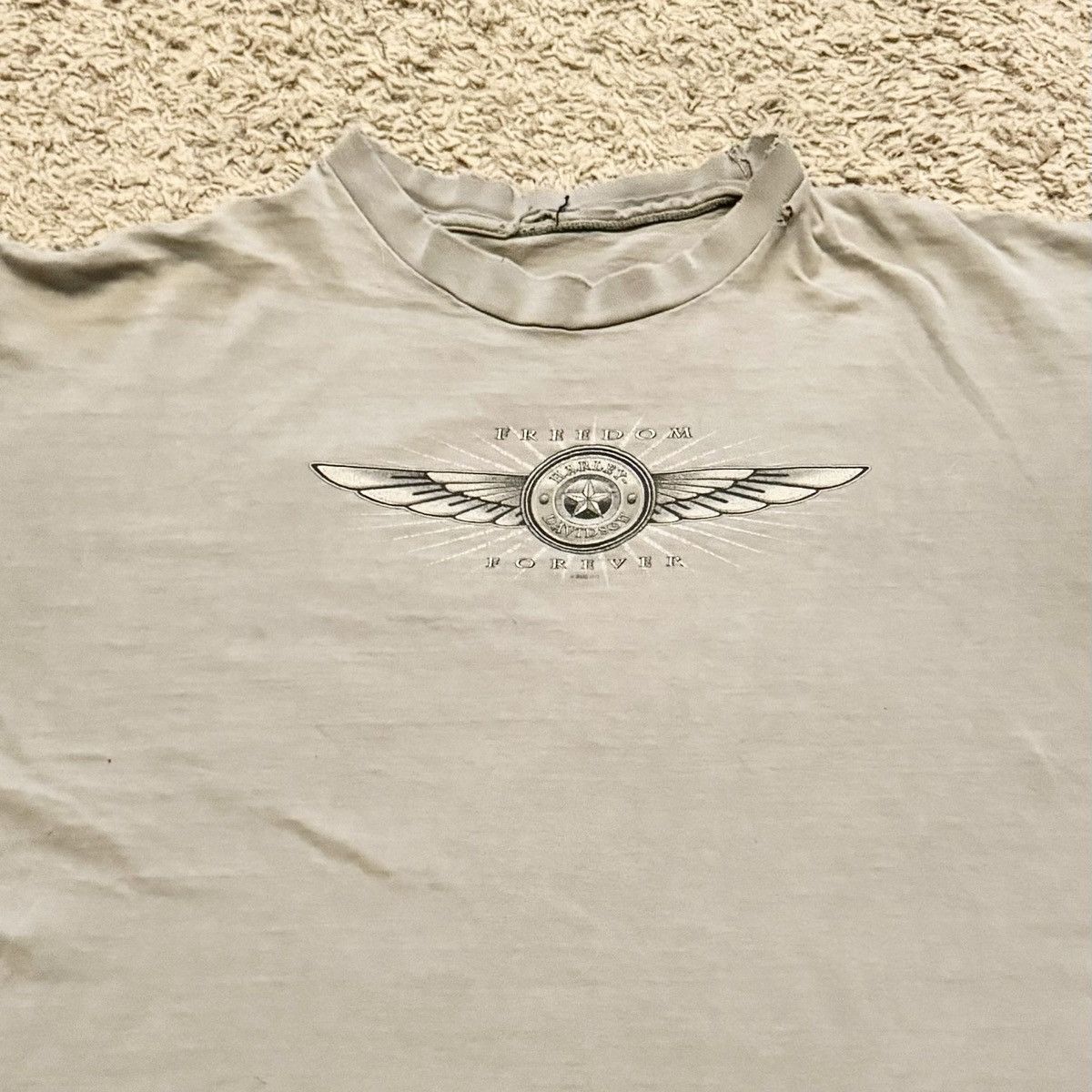 Harley Davidson × Vintage VINTAGE 2002 GREY FADE HARLEY DAVIDSON TEE! Size US XL / EU 56 / 4 - 3 Thumbnail