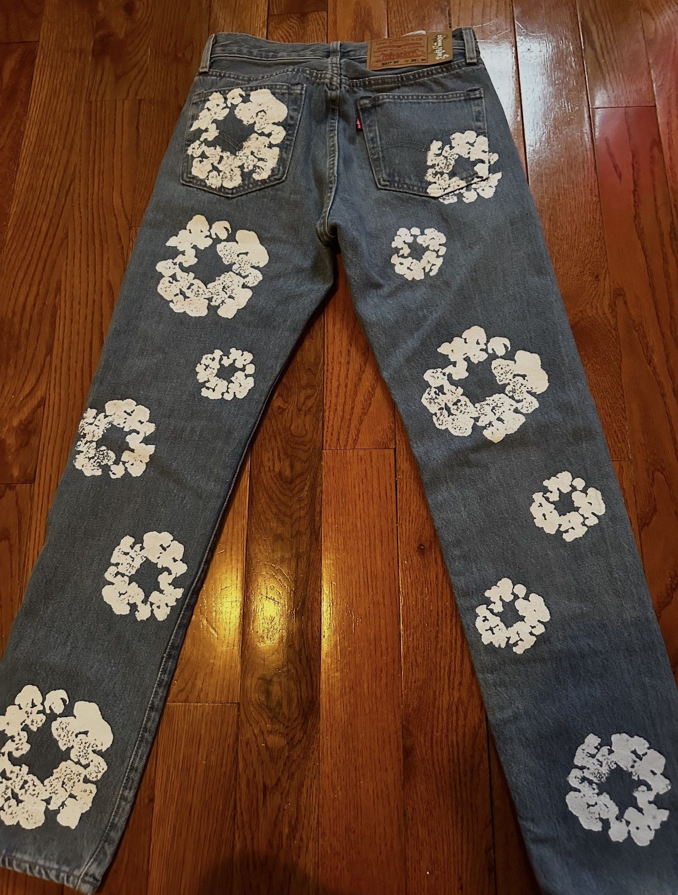 DENIM TEARS Blue Denim Tear Jeans Size US 29 - 3 Thumbnail