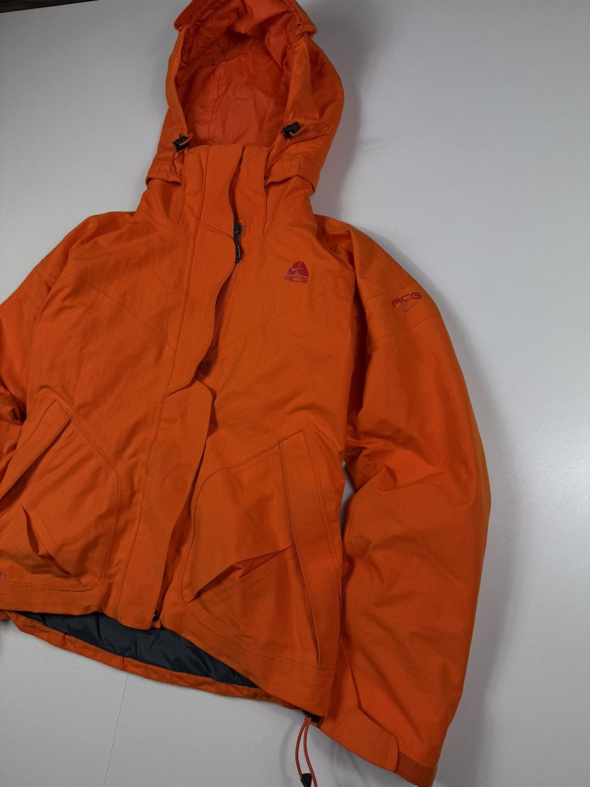 Nike ACG Nike ACG Gore-Tex Hooded Jacket Orange Vintage Size US S / EU 44-46 / 1 - 3 Thumbnail