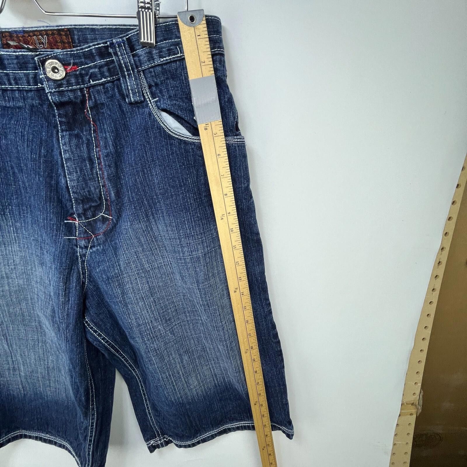 Vintage Vintage Y2K Brooklyn Express Baggy Denim Shorts 34 Jorts Size US 34 / EU 50 - 10 Thumbnail