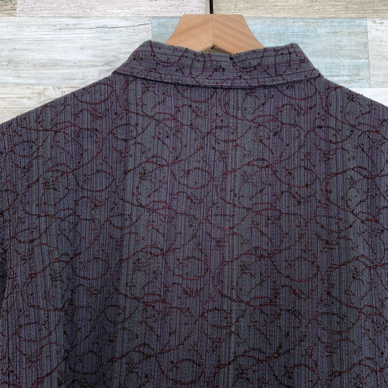 The Territory Ahead The Territory Ahead Vintage Jacquard Shirt Gray Mens XL Size US XL / EU 56 / 4 - 5 Thumbnail