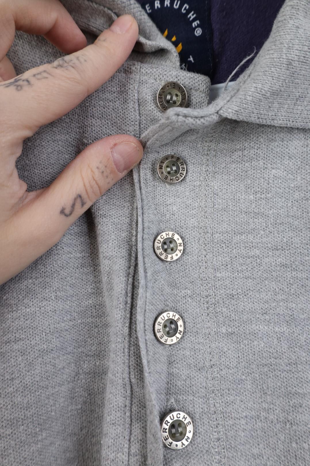 Vintage Vintage 90s Streetwear Collared Golf Polo Shirt Gray Cotton Size US M / EU 48-50 / 2 - 4 Thumbnail