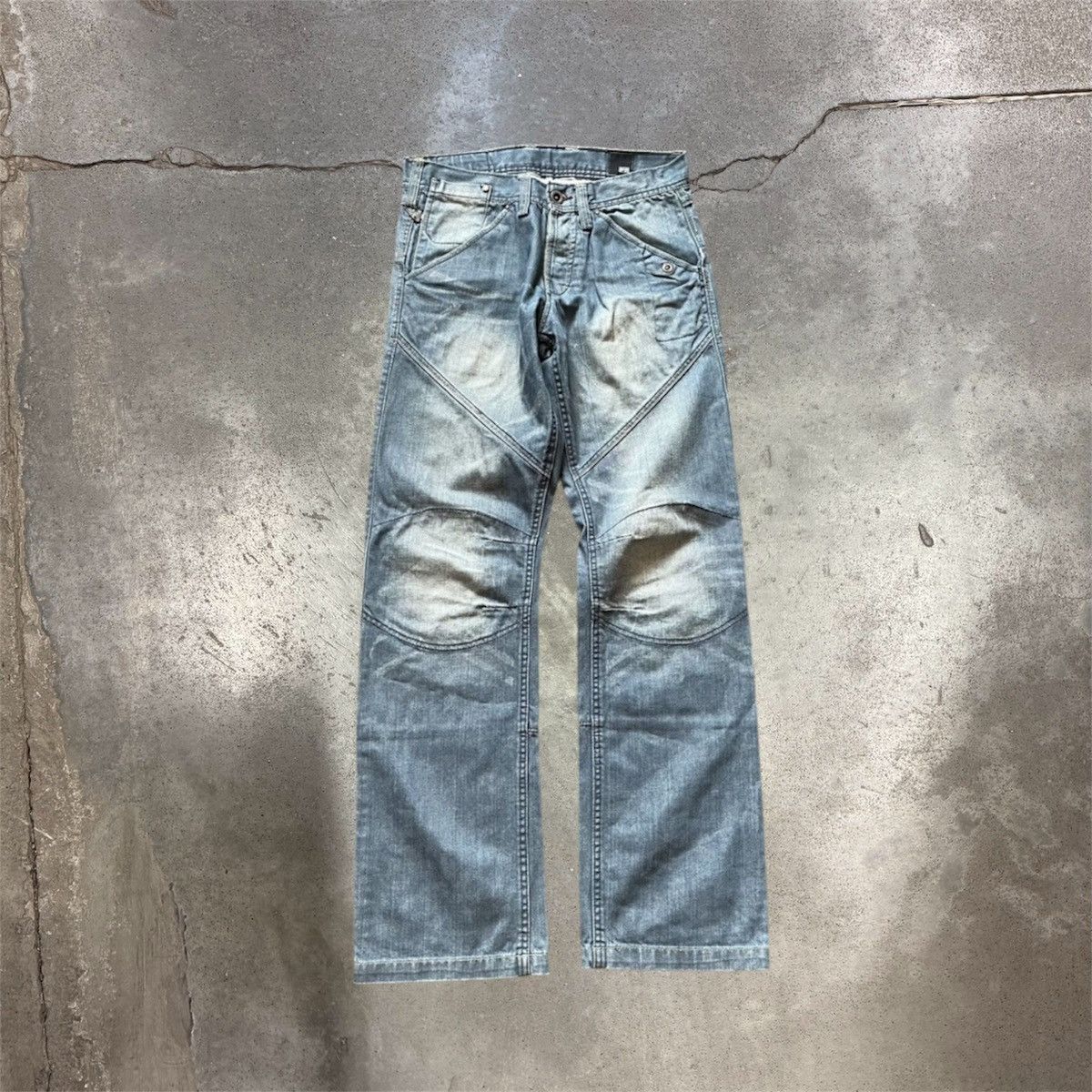 Vintage Vintage 90s Baggy Distressed Wide Leg Jeans Grunge Logo 33 Size 33" - 1 Thumbnail