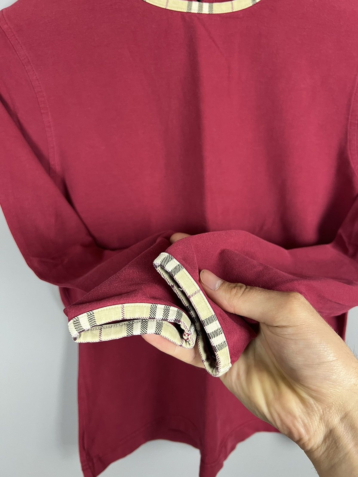 Burberry Vintage BURBERRY long sleeve nova check collar/cuffs Size M / US 6-8 / IT 42-44 - 3 Thumbnail