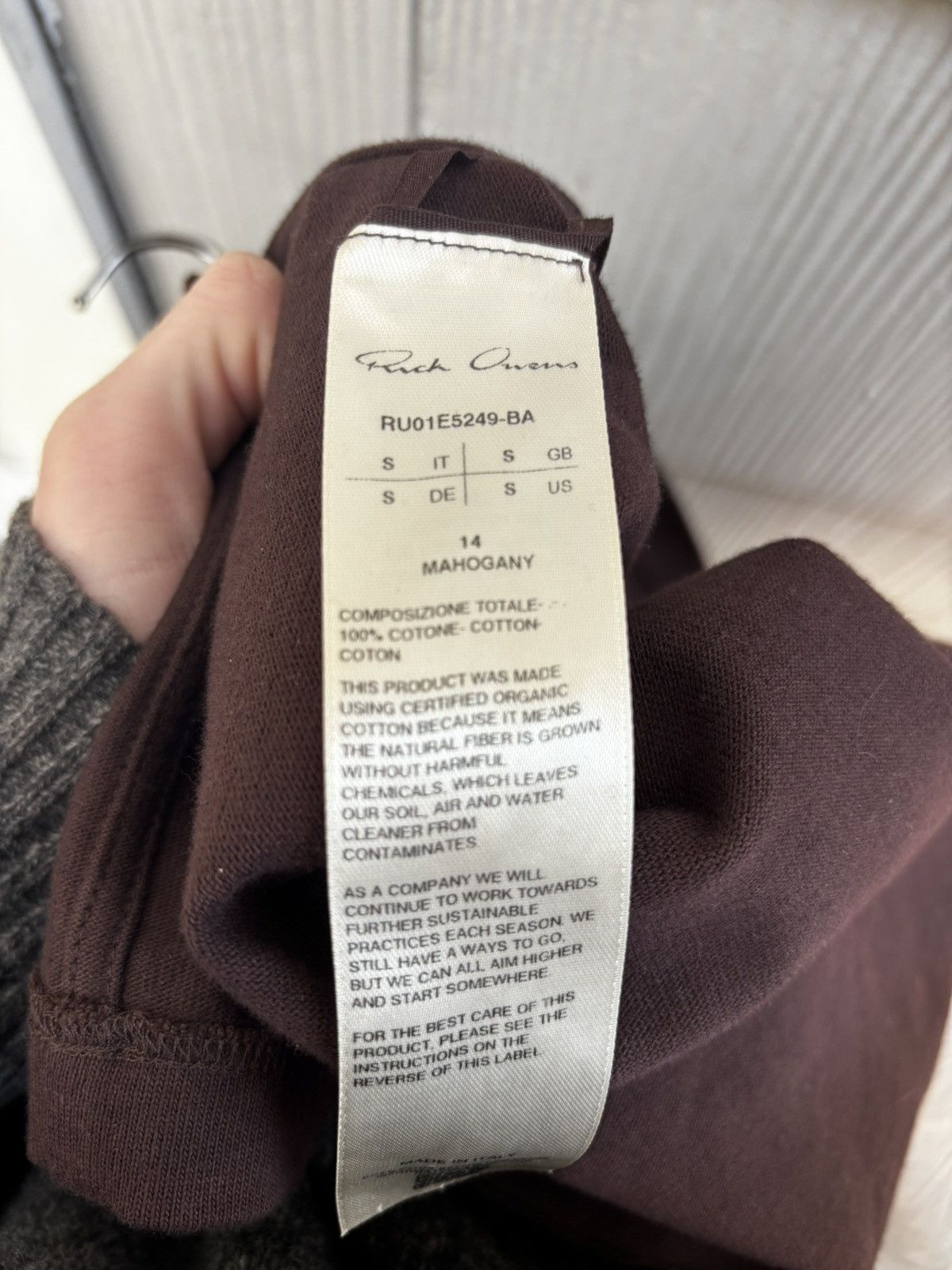 Rick Owens Rick Owens Mahogany S/S26 Hollywood Tommy Shirt Size US S / EU 44-46 / 1 - 5 Thumbnail