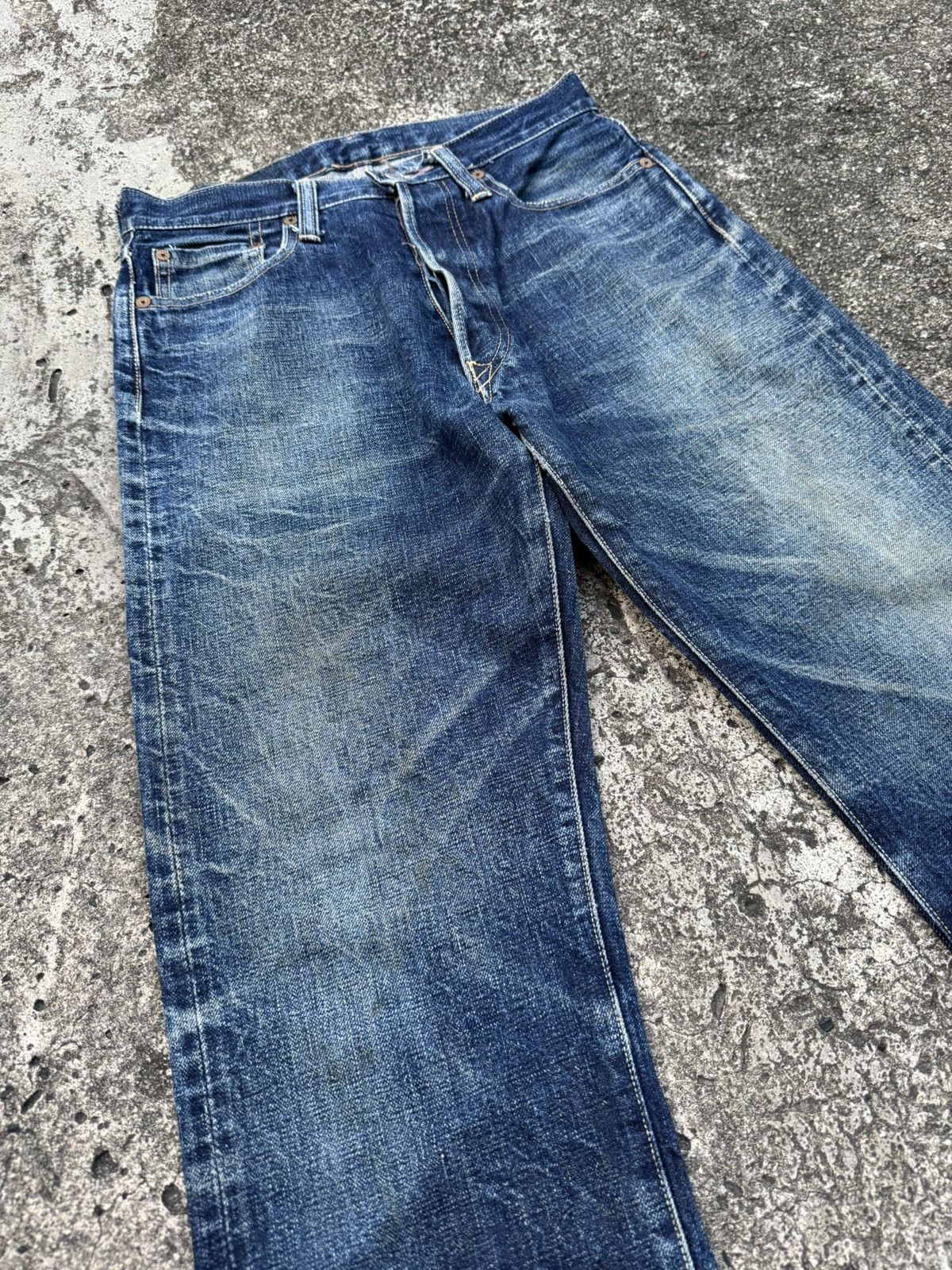 Denime Denime Made In Japan Redline Selvedge Clawmark Denim Jeans Size US 27 - 6 Thumbnail