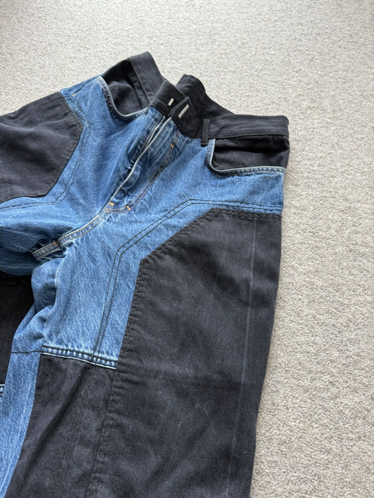 Givenchy GIVENCHY MATTHEW WILLIAMS MMW Contrast Panel Denim Sz 34 Size US 34 / EU 50 - 3 Thumbnail