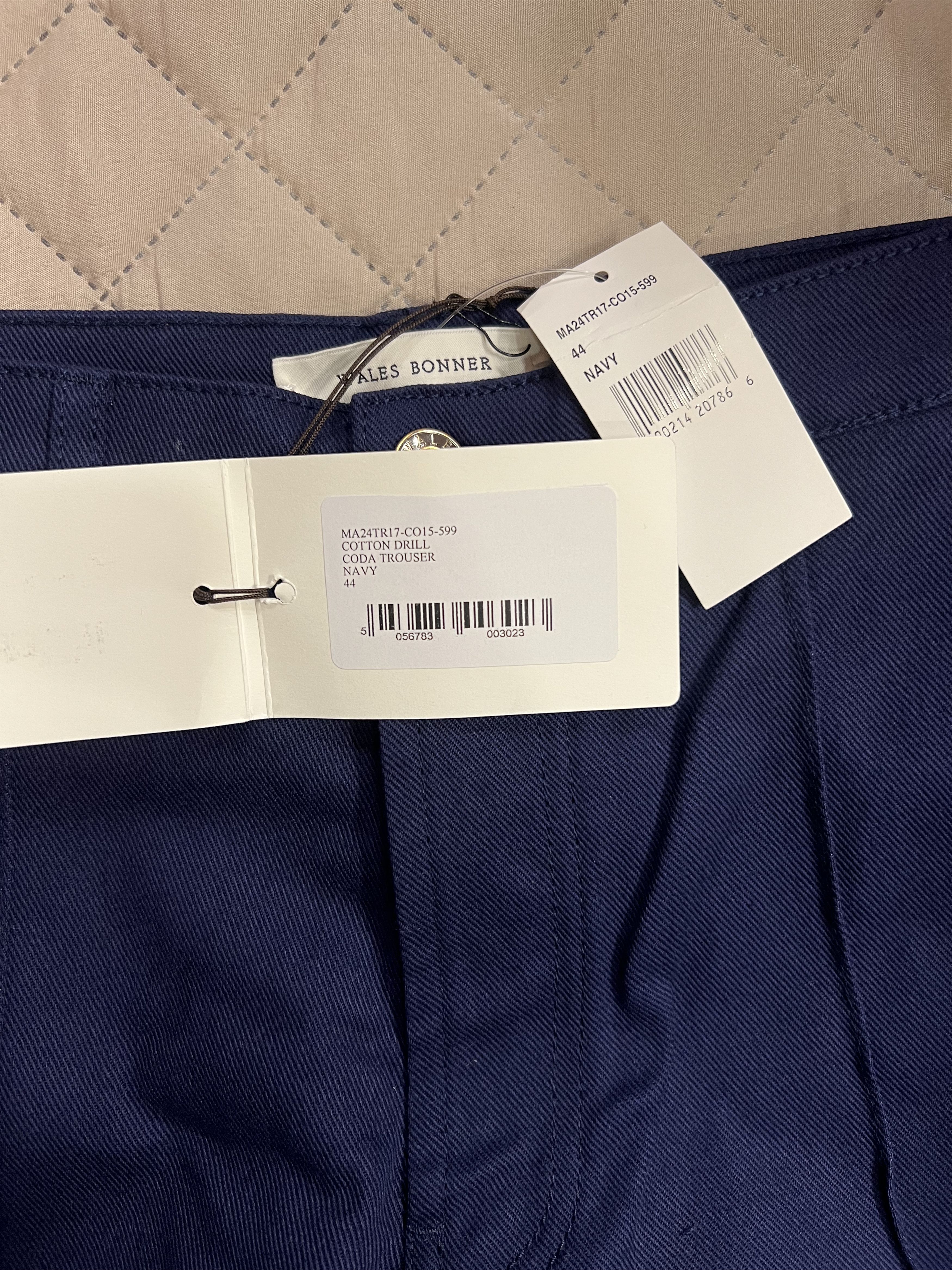Wales Bonner Wales Bonner Coda Side-Stripe Trousers 44 (28) Navy Size US 44 / EU 60 - 3 Thumbnail
