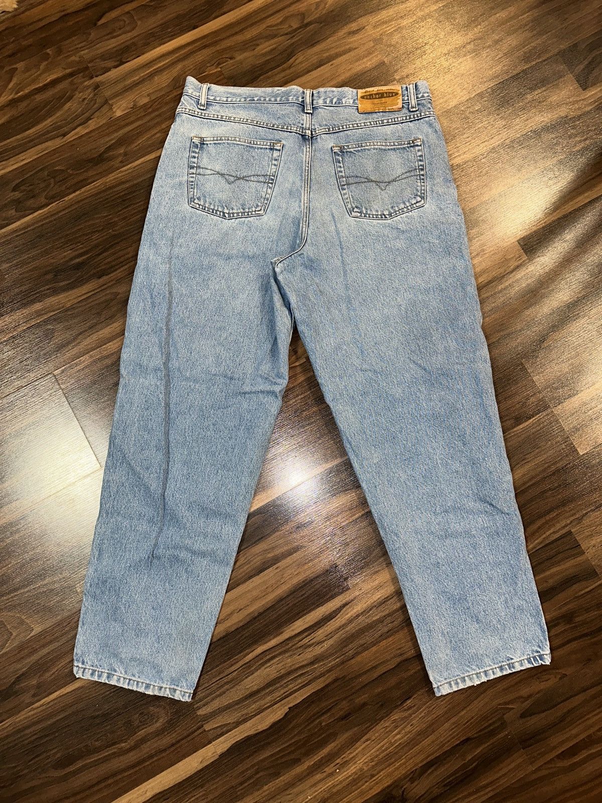 Anchor Blue × Vintage Vtg Y2K Anchor Blue LOOSE Baggy Rave Jean Pants W38 Size US 38 / EU 54 - 8 Thumbnail