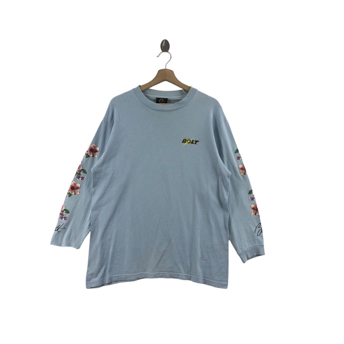 Lightning Bolt × Vintage Pick!! Vtg 90's LIGHTNING BOLD Surfing Long Sleeve Tshirt Size US L / EU 52-54 / 3 - 1 Thumbnail