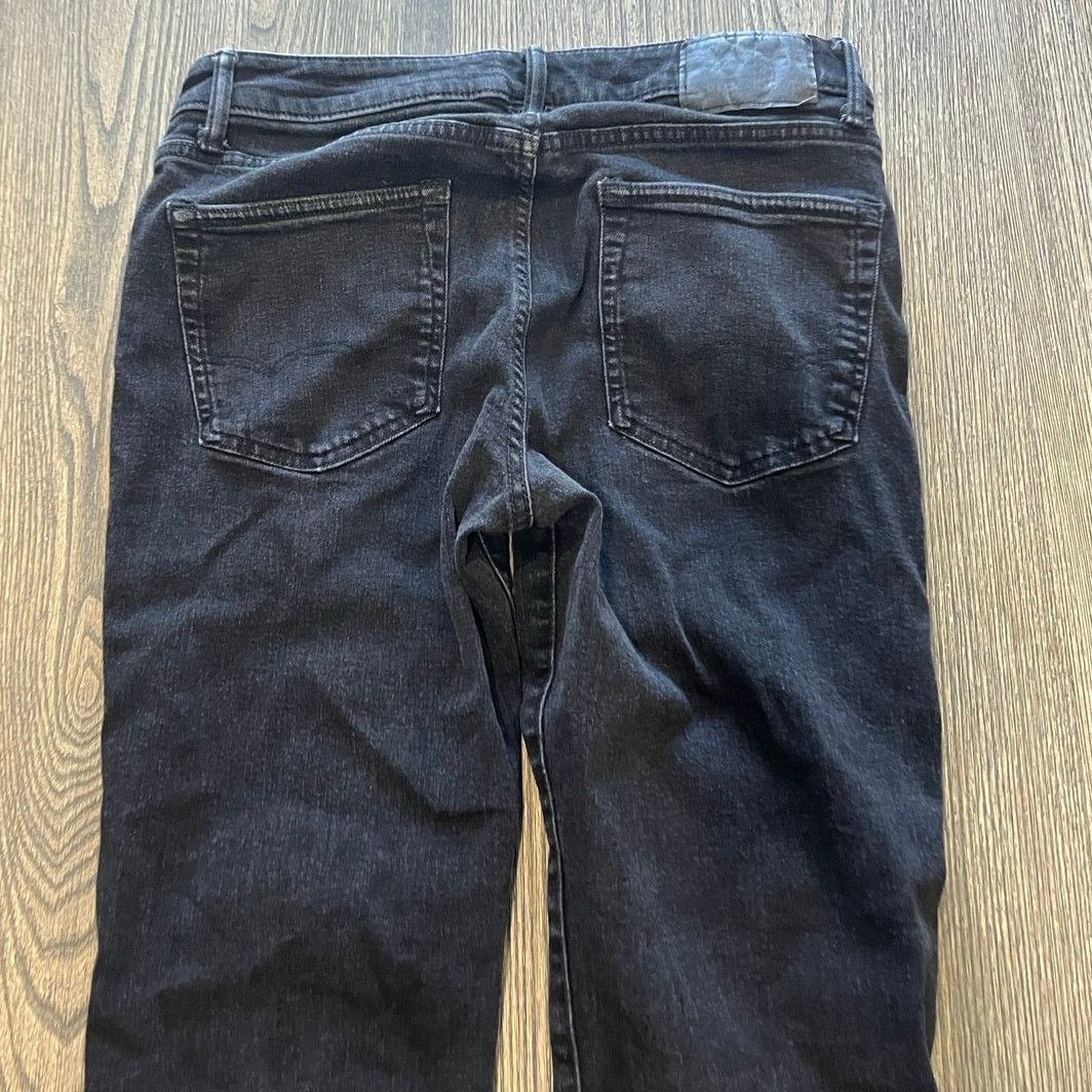 American Eagle Outfitters American Eagle Mens Airflex+ Slim Straight Jeans Black 32x32 Size US 32 / EU 48 - 9 Thumbnail