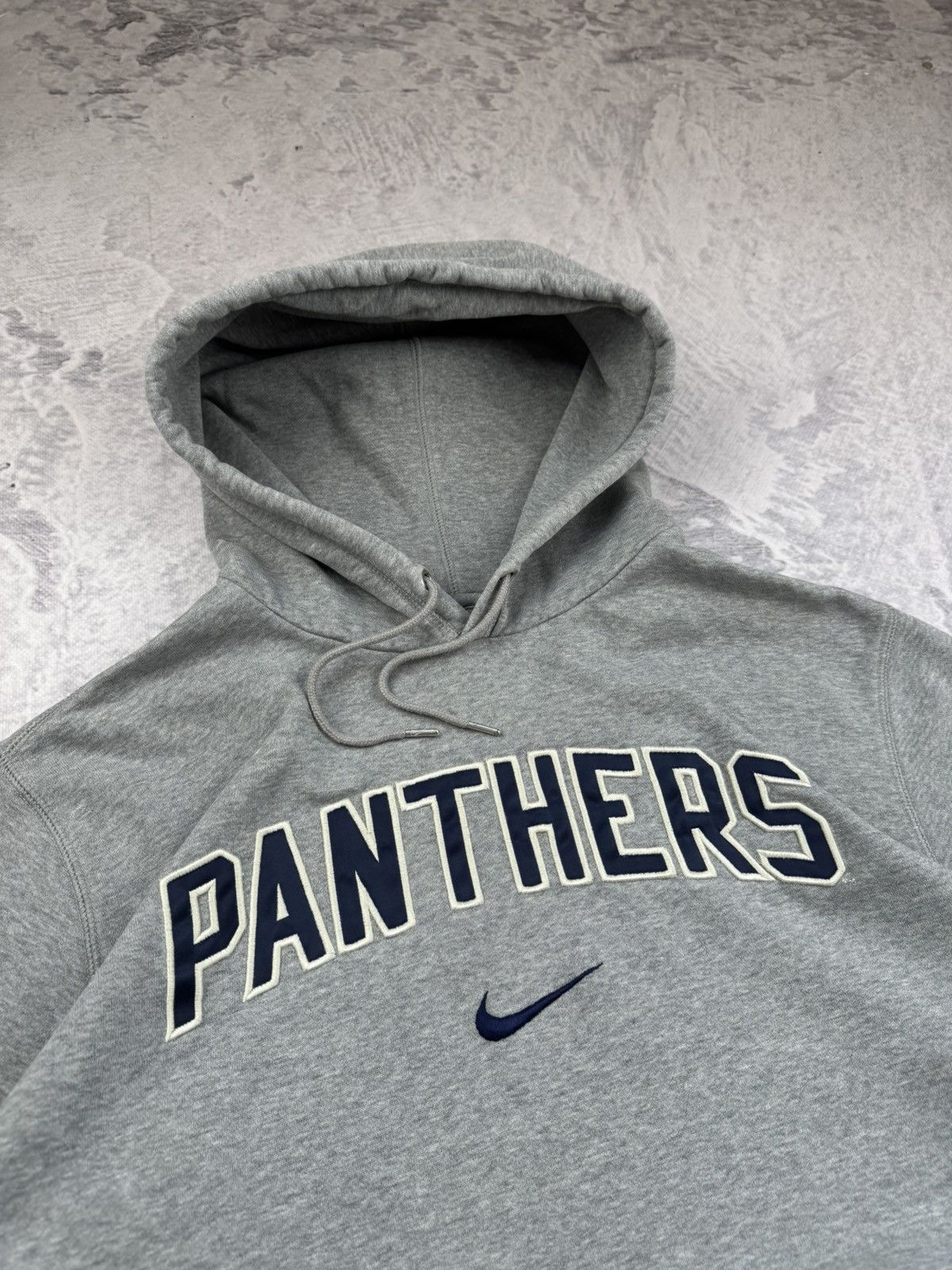 Nike × Vintage NIKE PANTHERS VINTAGE CENTER LOGO OVERSIZE BOXY HOODIE Size US XL / EU 56 / 4 - 3 Thumbnail