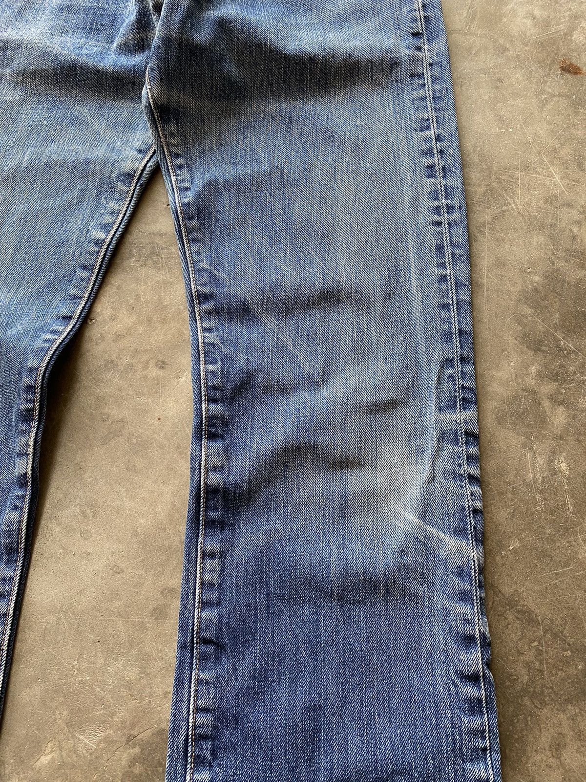 Hysteric Glamour × Levi's × Tornado Mart Levis Vintage Leather Patch Blue Stone Wash 30x34 Size US 29 - 10 Thumbnail