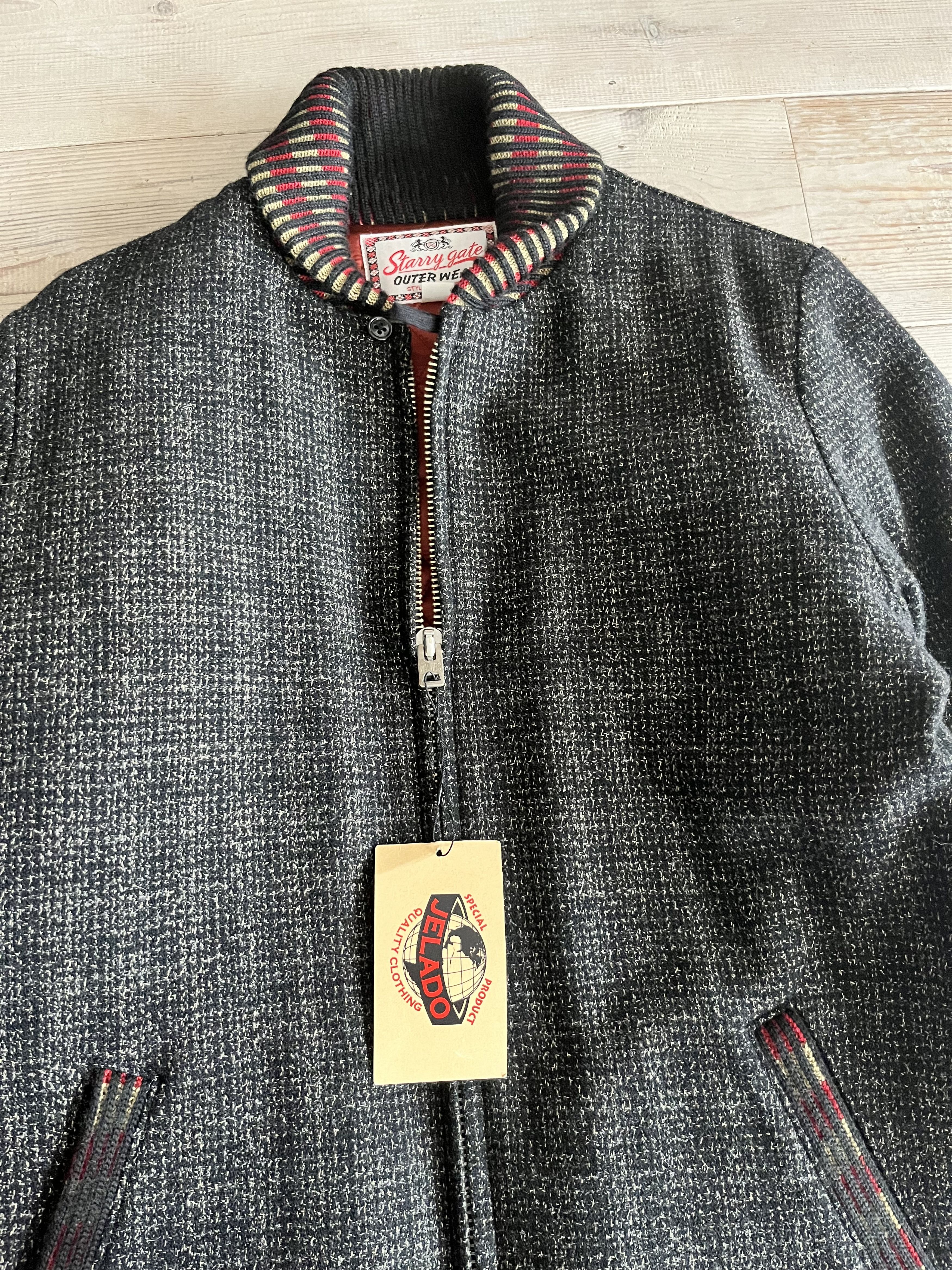 Jelado Pharaoh Jacket Salt & Pepper Tweed Size US M / EU 48-50 / 2 - 8 Thumbnail