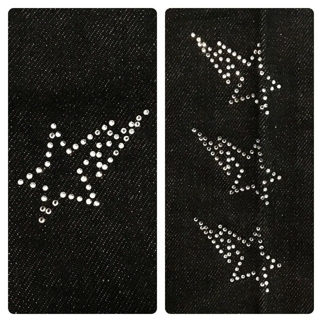 Bape × Swarovski Swarovski BAPE STA black denim pants a bathing ape ★size L Size US 34 / EU 50 - 4 Thumbnail
