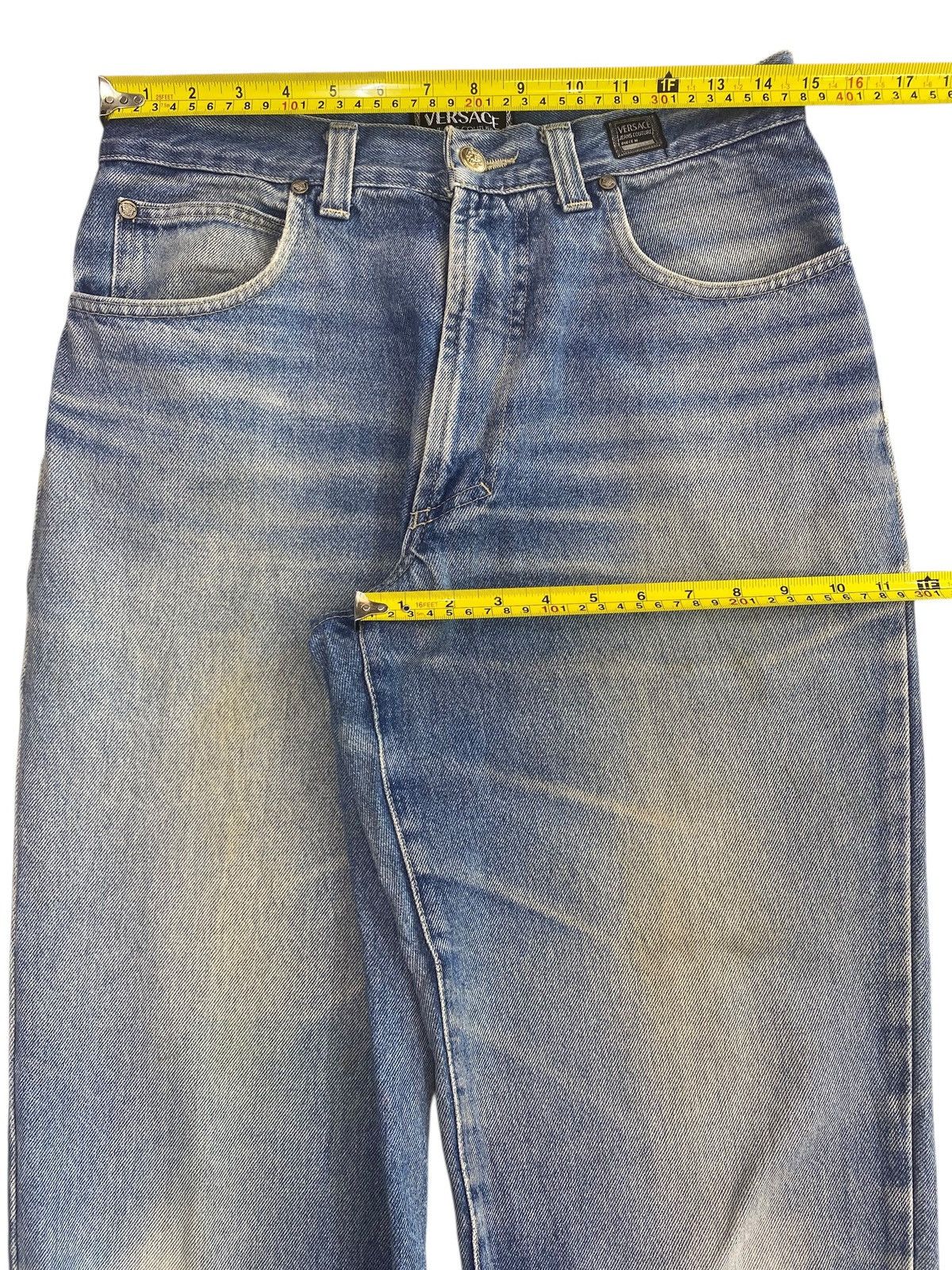Versace Versace Whiskers Faded Wash Style Bag Ripped Jeans Size US 30 / EU 46 - 5 Thumbnail