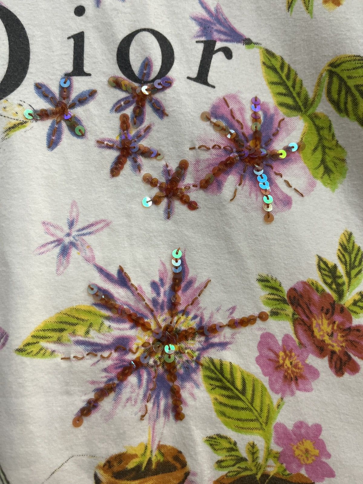 Dior Christian Dior Galliano Era Floral Sequin Top Size XS / US 0-2 / IT 36-38 - 4 Thumbnail