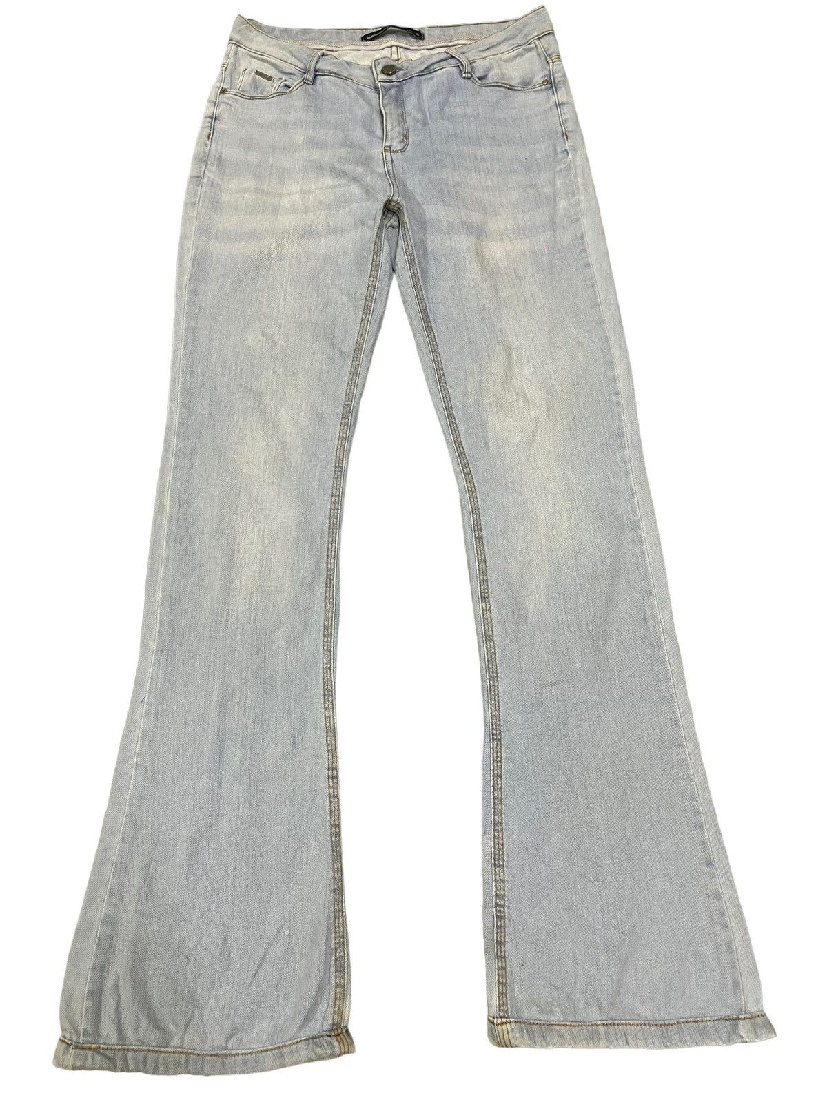 image of Hype Vintage Blue Wash Style Flare Jeans, Men's (Size 30)