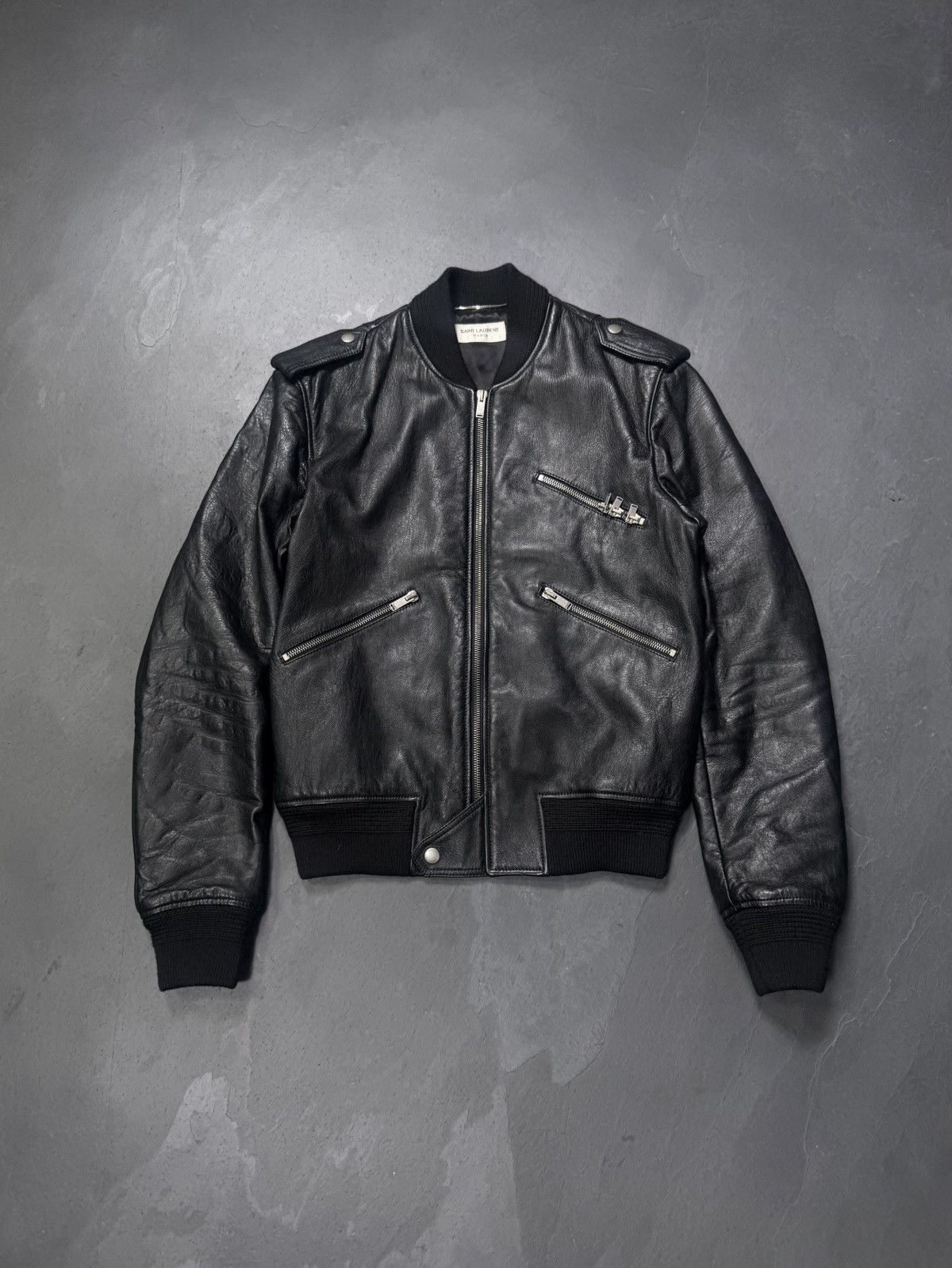 Hedi Slimane × Saint Laurent Paris $8K SS14 Multi Zip Leather
