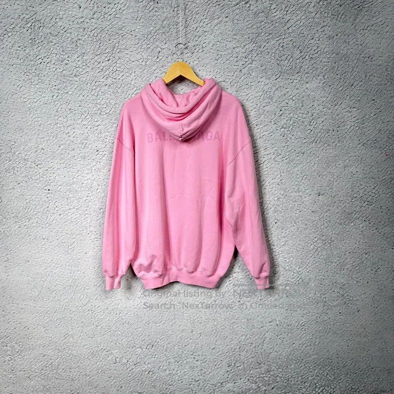 Balenciaga Balenciaga Back letter hooded sweatshirt, women's, pink Size XS / US 0-2 / IT 36-38 - 4 Thumbnail