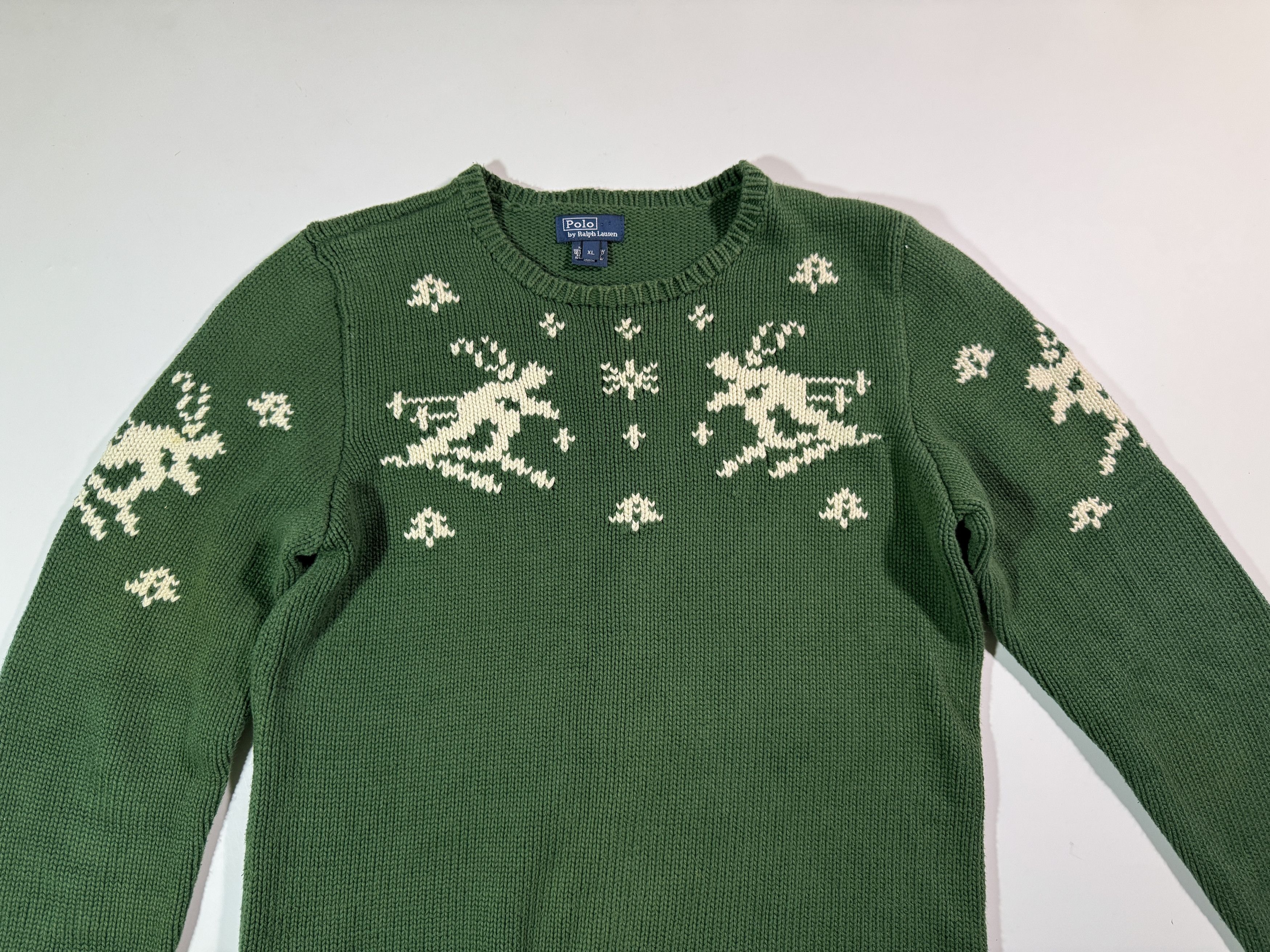 Polo Ralph Lauren Polo Ralph Lauren Sweater Ski Knit Wear Knitted Green Size US M / EU 48-50 / 2 - 4 Thumbnail