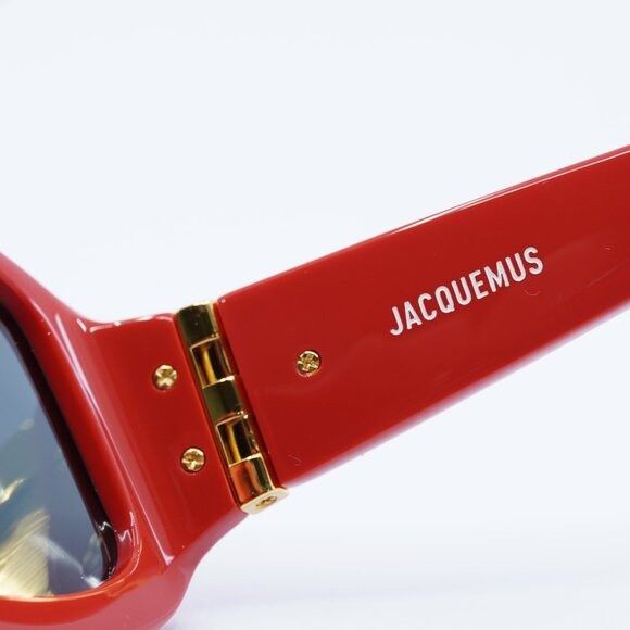 Jacquemus Jacquemus COLAPSO JAC/15 C2 Sunglasses Red Geometric Frame Size ONE SIZE - 8 Thumbnail