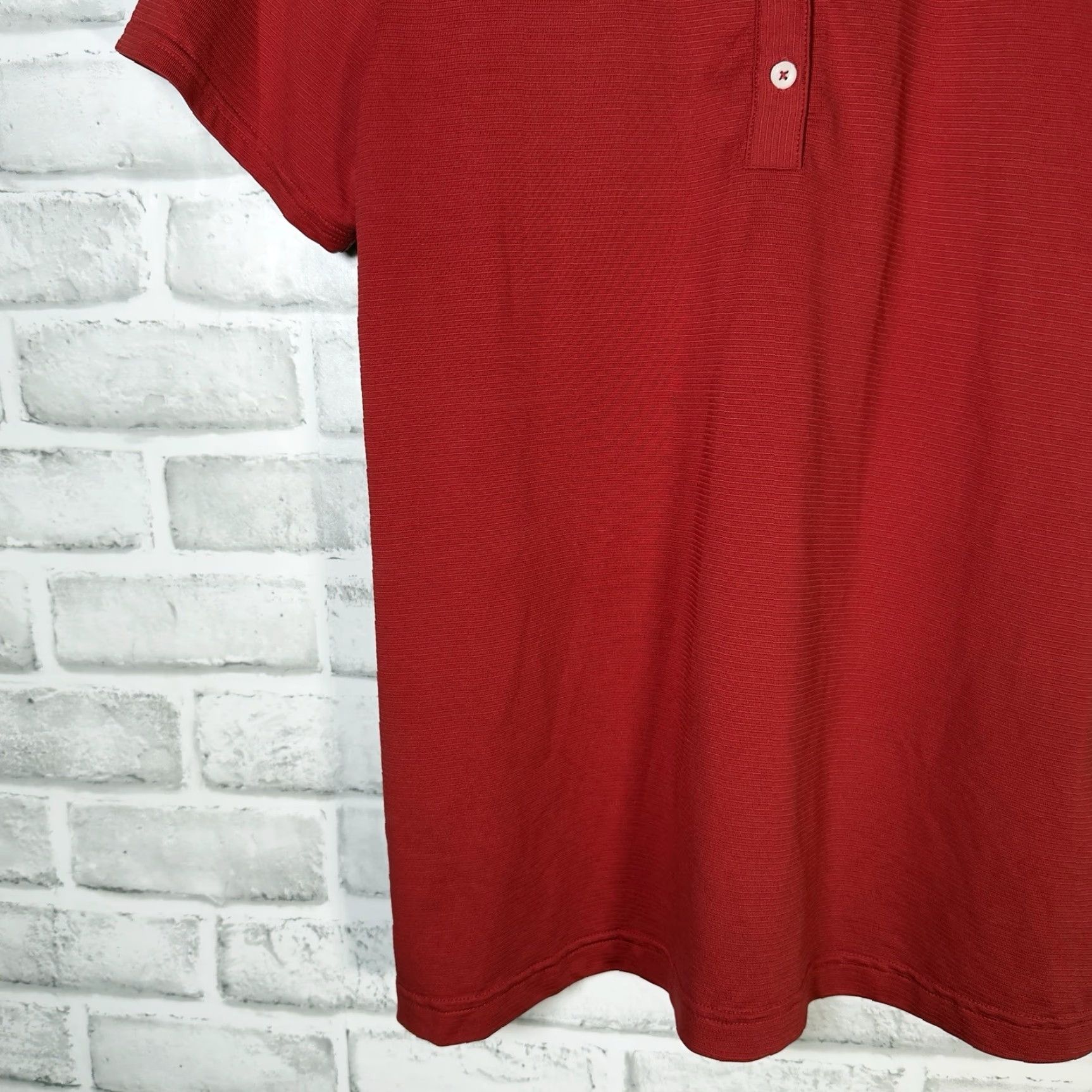 Adidas VINTAGE Adidas Climacool Athletic Polo Shirt Womens Medium Red Activewear Size M / US 6-8 / IT 42-44 - 3 Thumbnail