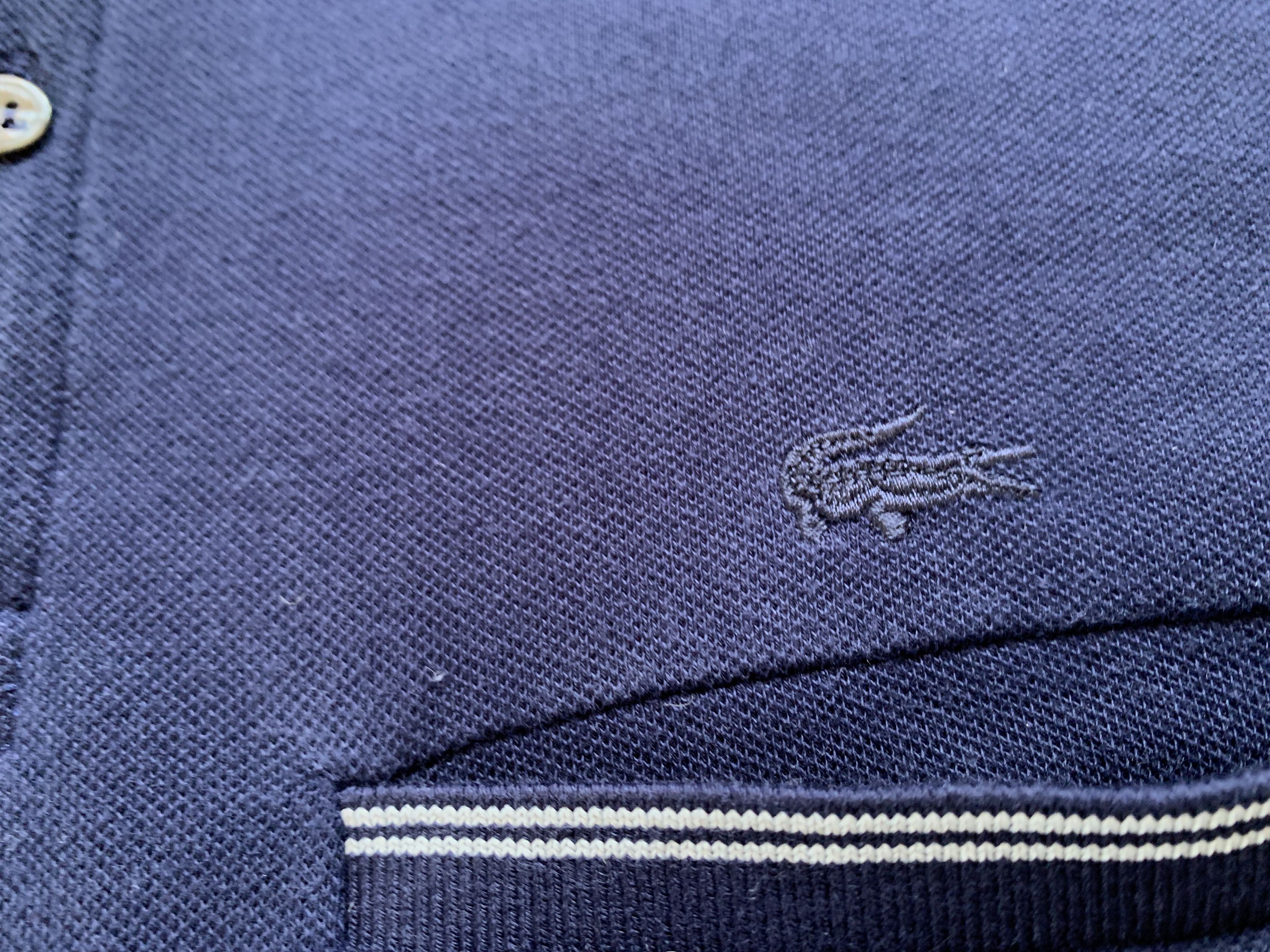 Lacoste × Vintage Lacoste Pocket Long Sleeve Polo Size US XL / EU 56 / 4 - 5 Thumbnail