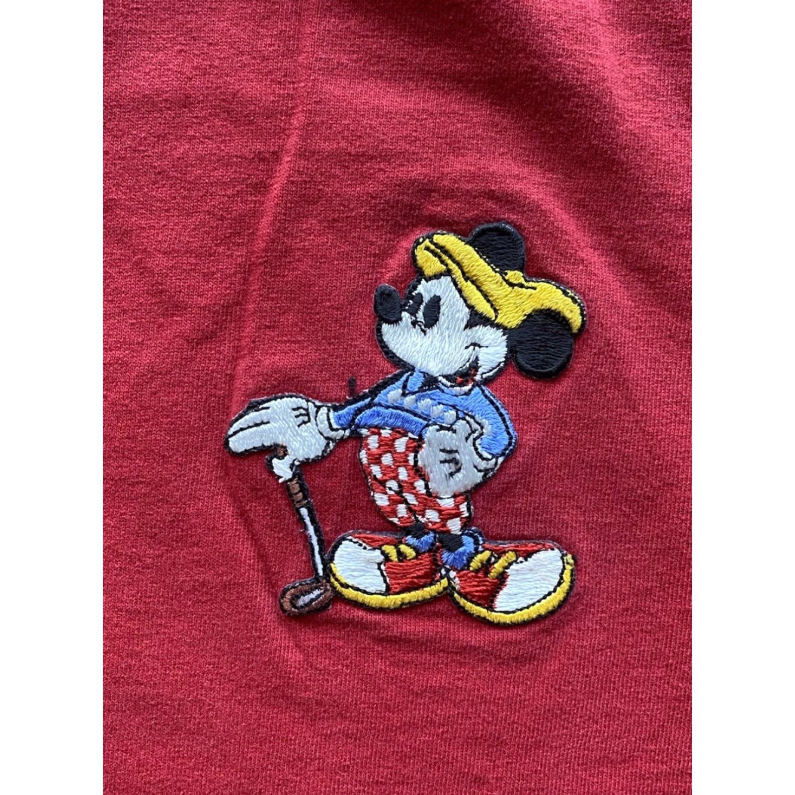 Velva Sheen VINTAGE Velva Sheen Disney T-Shirt Red Mens XL Short Sleeve Mickey Mouse 80s Cartoon Golfing Size US XL / EU 56 / 4 - 2 Thumbnail