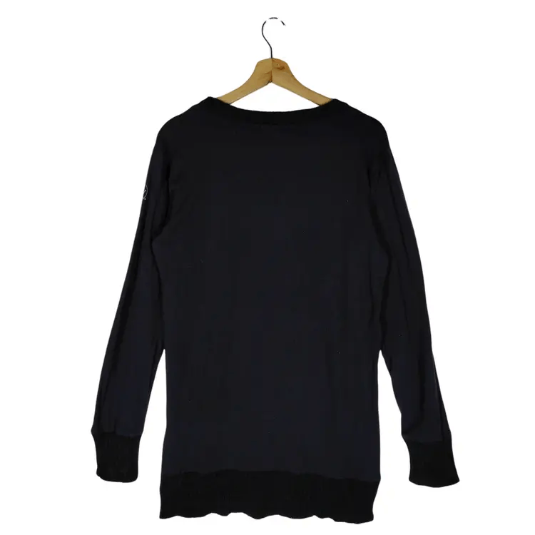 American Apparel Smiley Face Long Sweatshirts Size L / US 10 / IT 46 - 2 Thumbnail