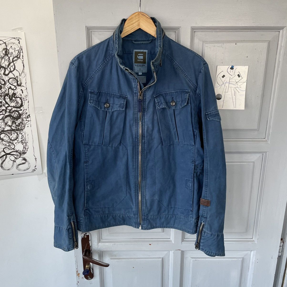 G-Star × Vintage Vintage Avantgarde G-Star Distressed G-Star RAW Sz L Size US L / EU 52-54 / 3 - 3 Thumbnail