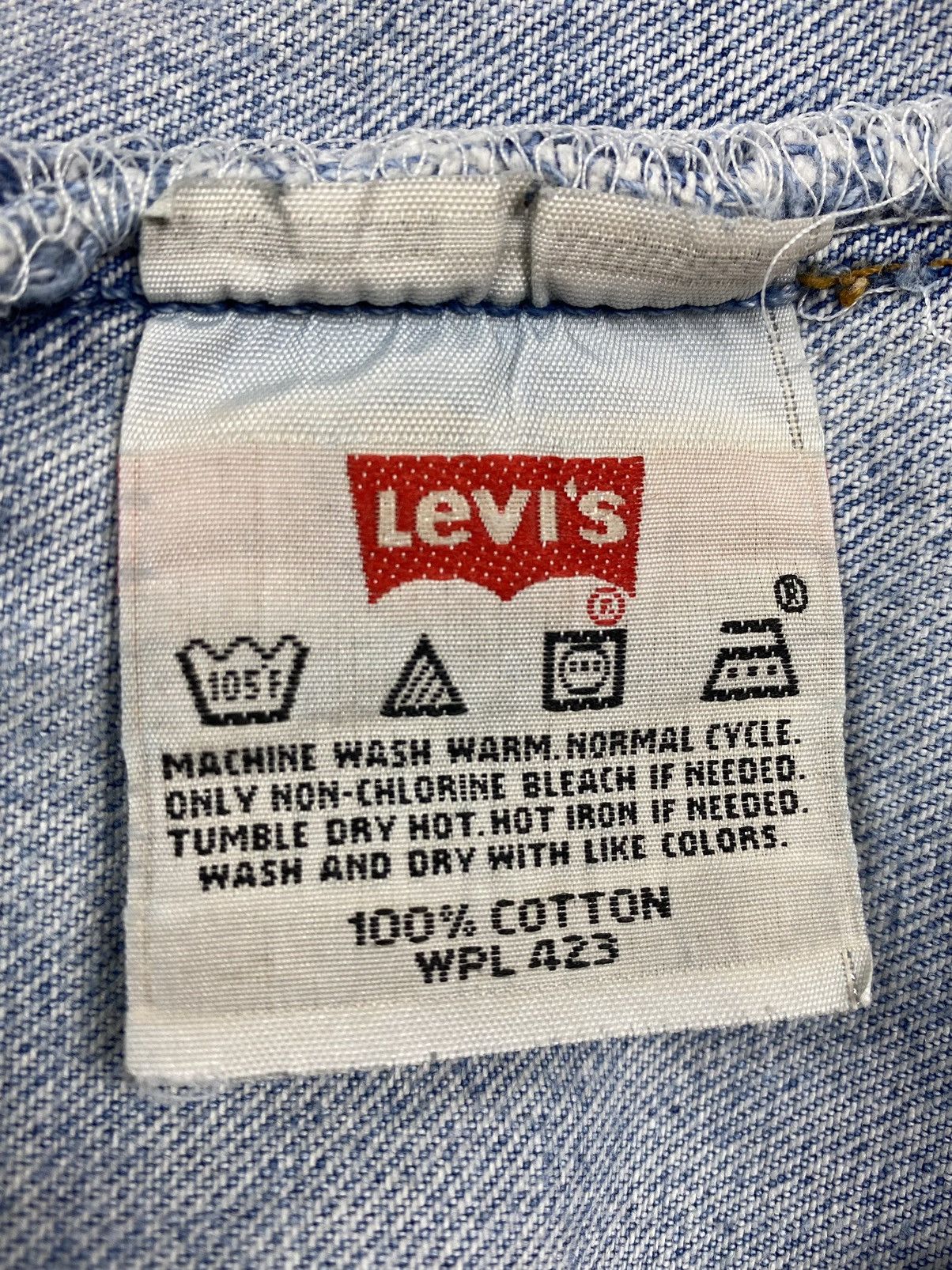 Levi's 2000s Vintage Distressed Levi’s 501 Washed Blue Denim Pants Size US 33 - 14 Thumbnail