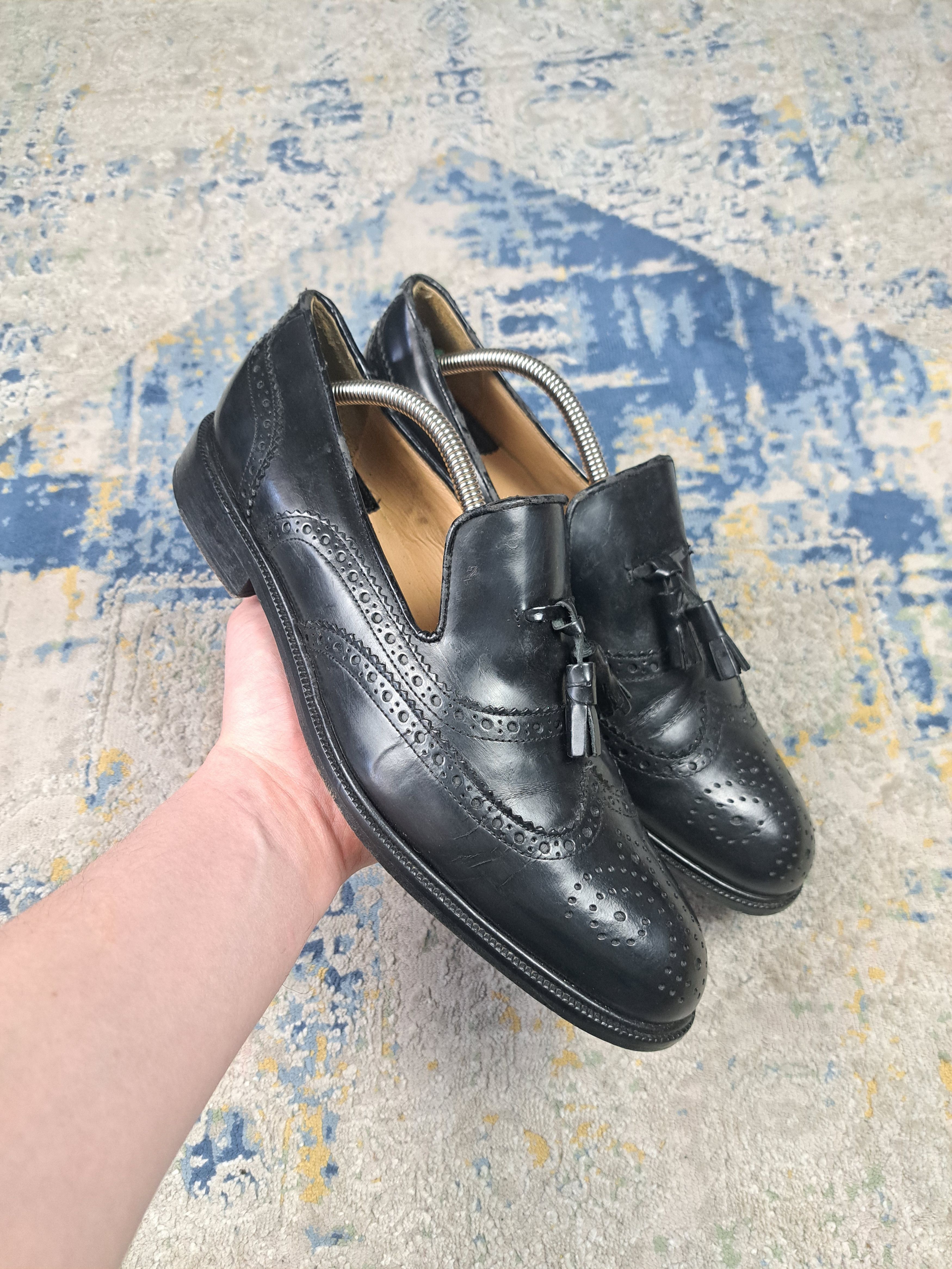 Other Made in Spain Leather Tassel Loafers Archive Old Money Size US 10 / EU 43 - 1 Thumbnail