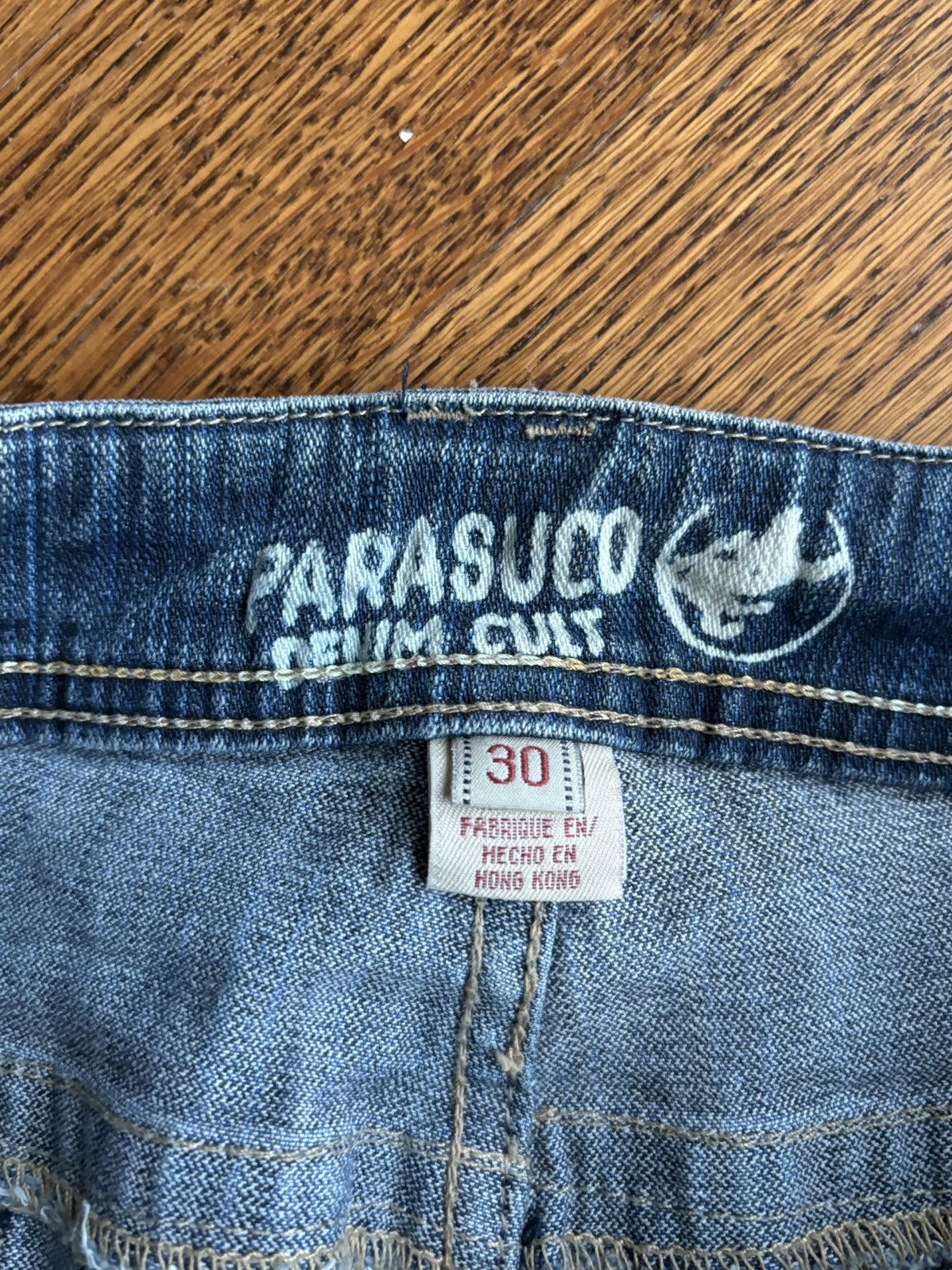 Parasuco × Rocawear × Vintage 1990s Vintage Parasuco Jeans 2000s Y2K Denim Punk Faded Goth Size US 32 / EU 48 - 8 Thumbnail